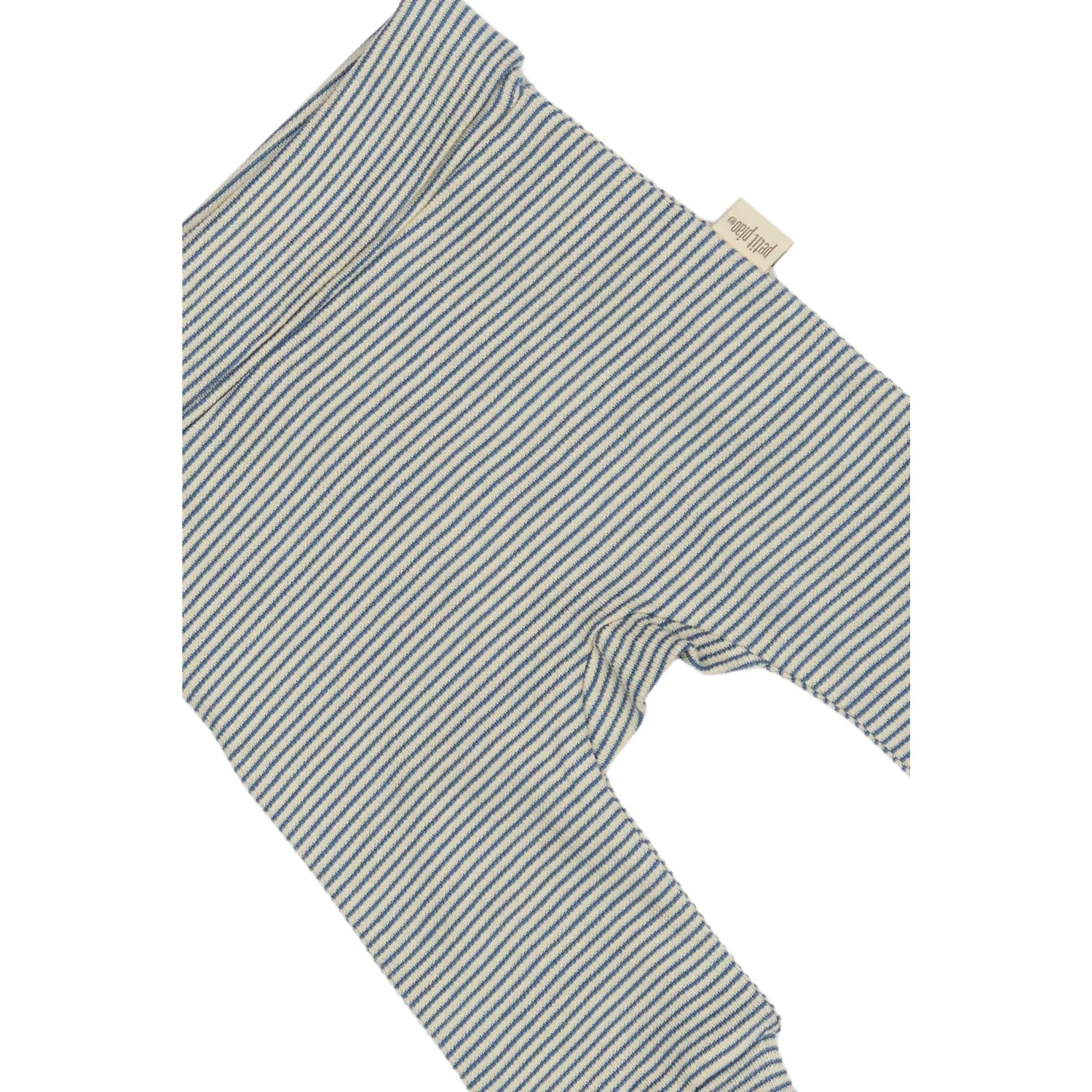 Petit Piao True Navy/Dark Off White PPDian Fold Leggings Stripe NOOS - Image 2