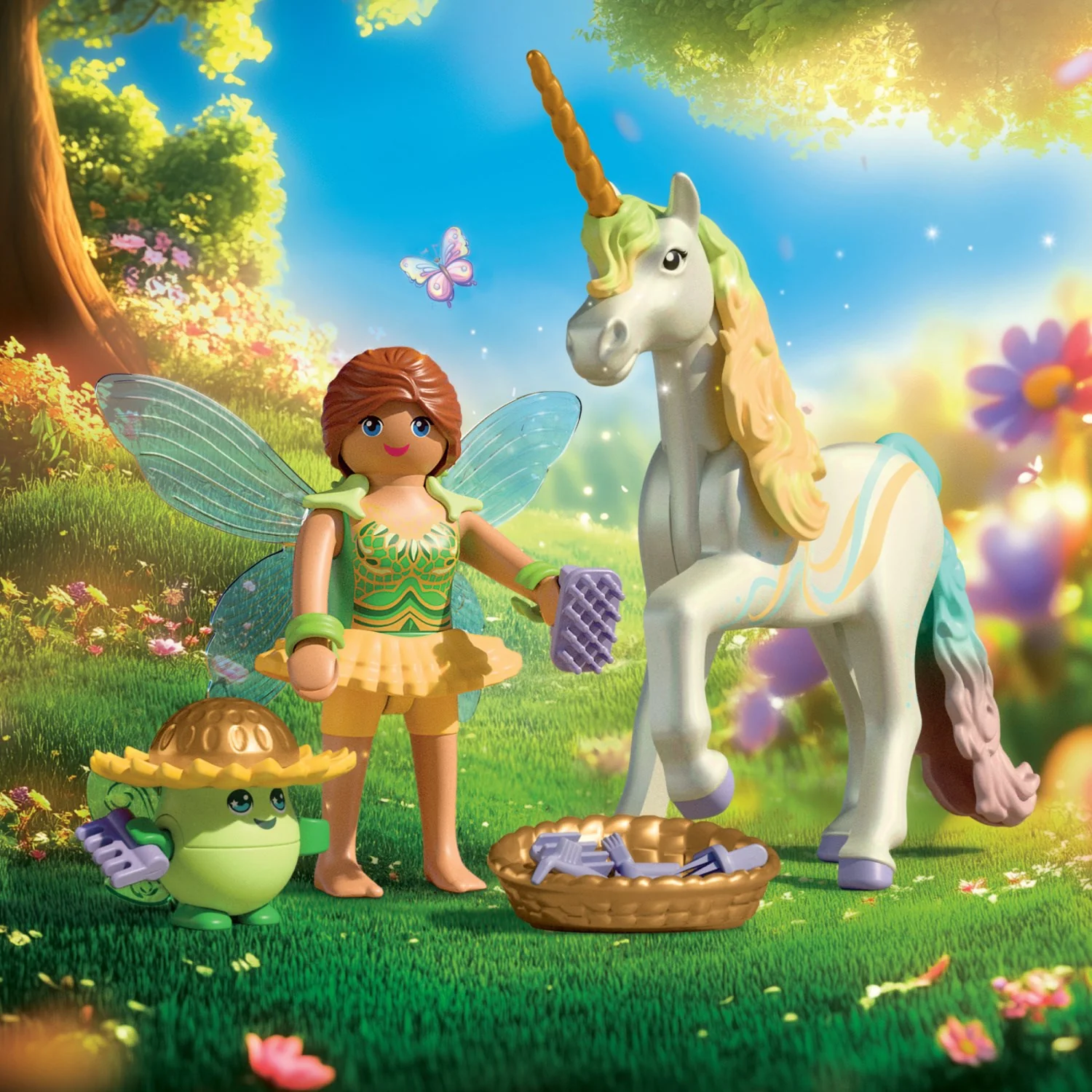 Playmobil® Collectible Unicorn: Rainbow Flower With Fe - Image 2