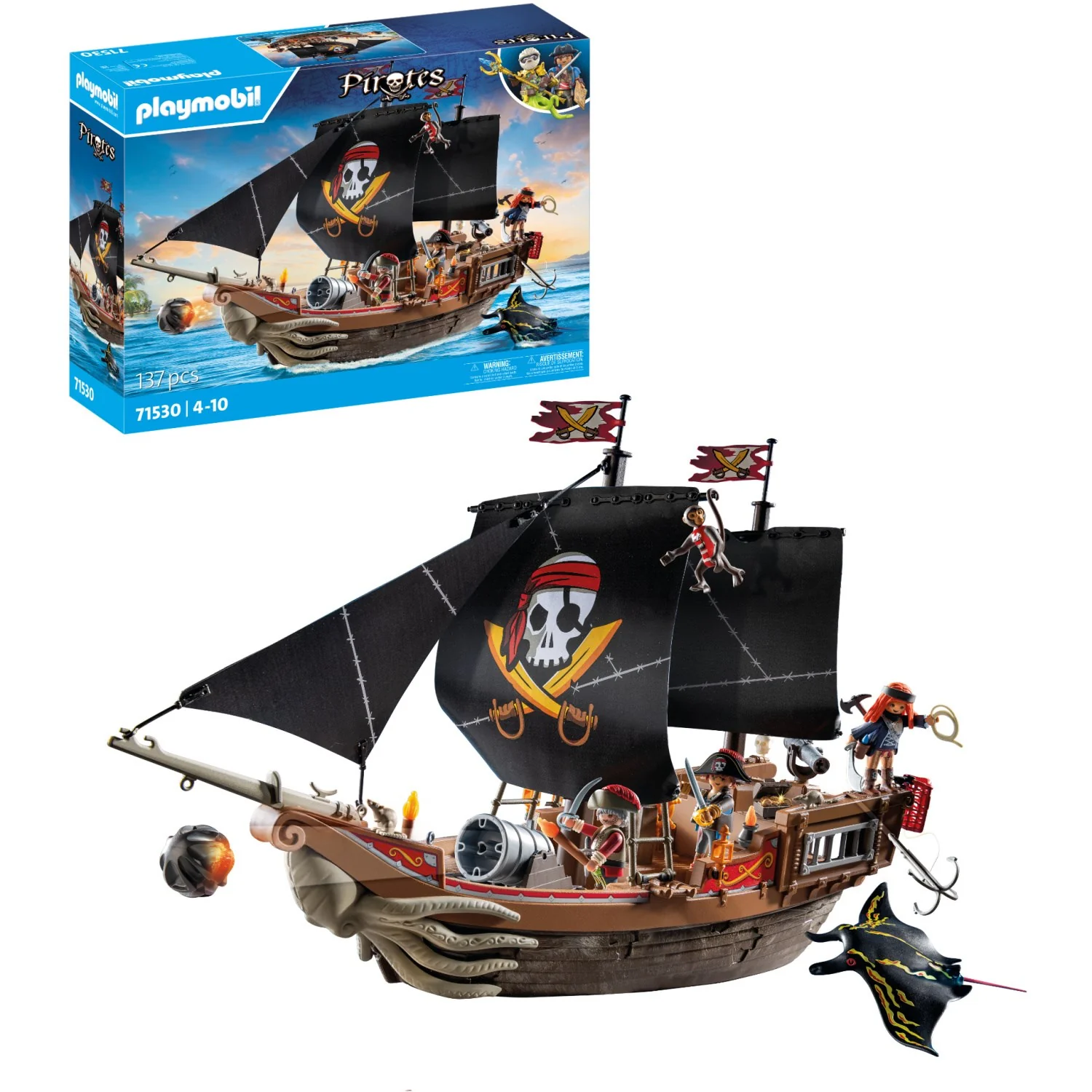 Playmobil® Large Pirate Ship - Image 4