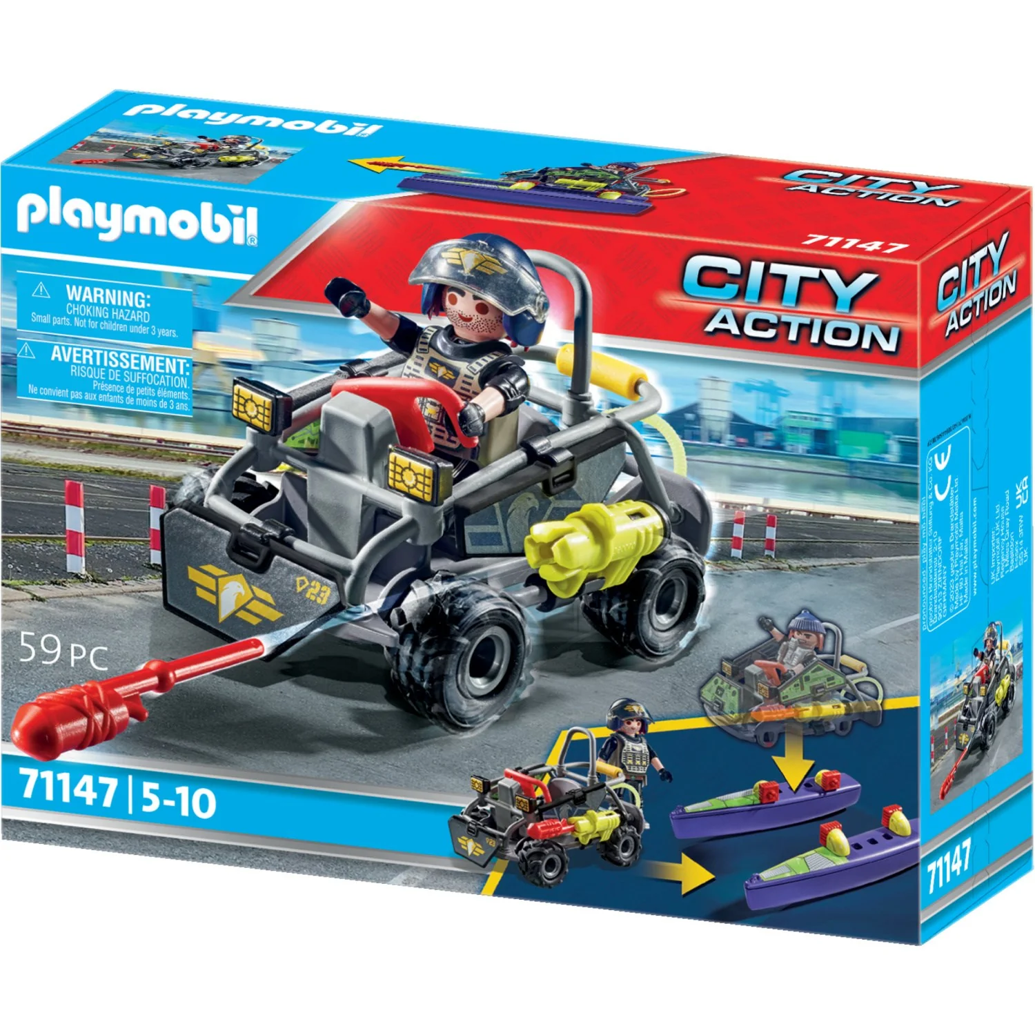 Playmobil® Tactical Unit Multi-Terrain Quad - Image 4