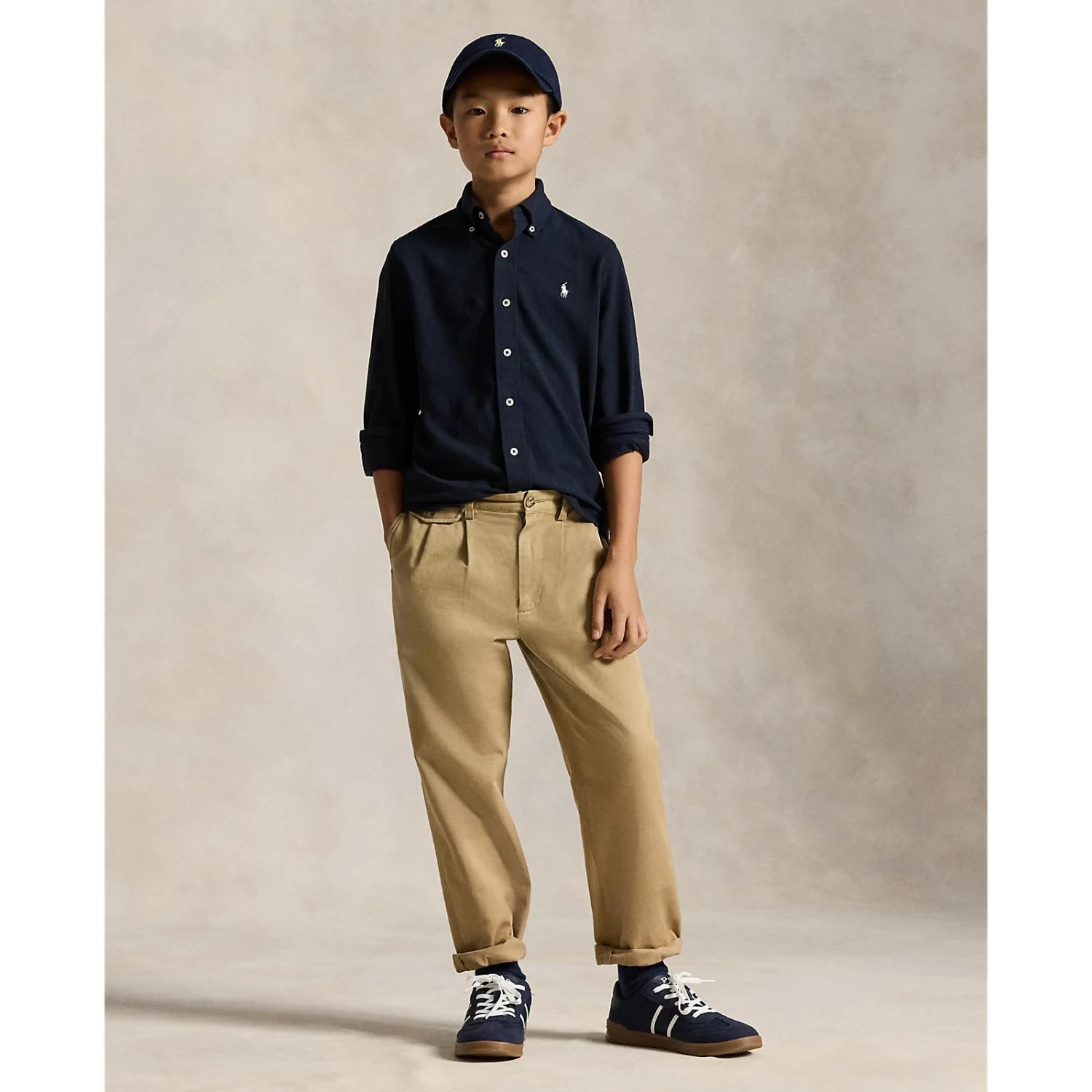 Polo Ralph Lauren Aviator Navy Sport Skjorte - Image 4