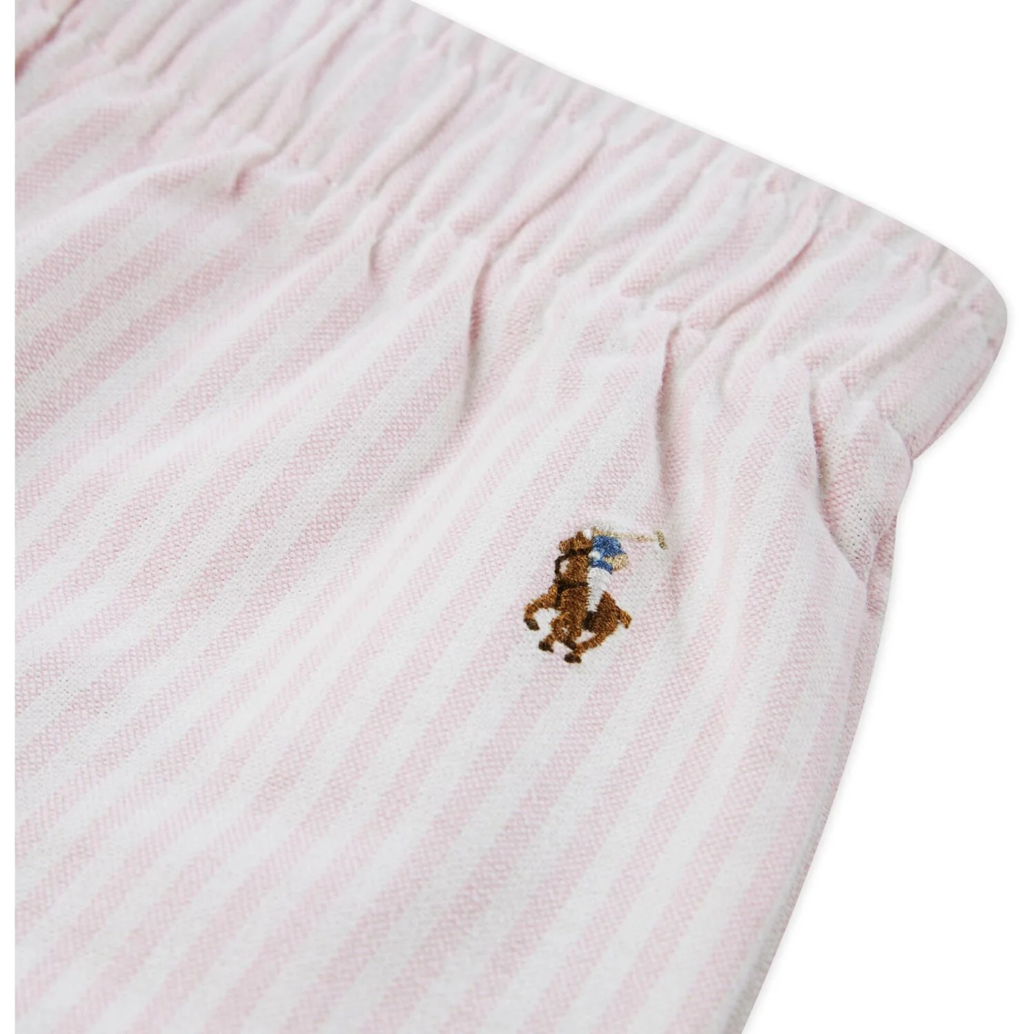 Polo Ralph Lauren Bath Pink/White Striped Oxford Oxford Bd Pant Sleep Sæt C - Image 2