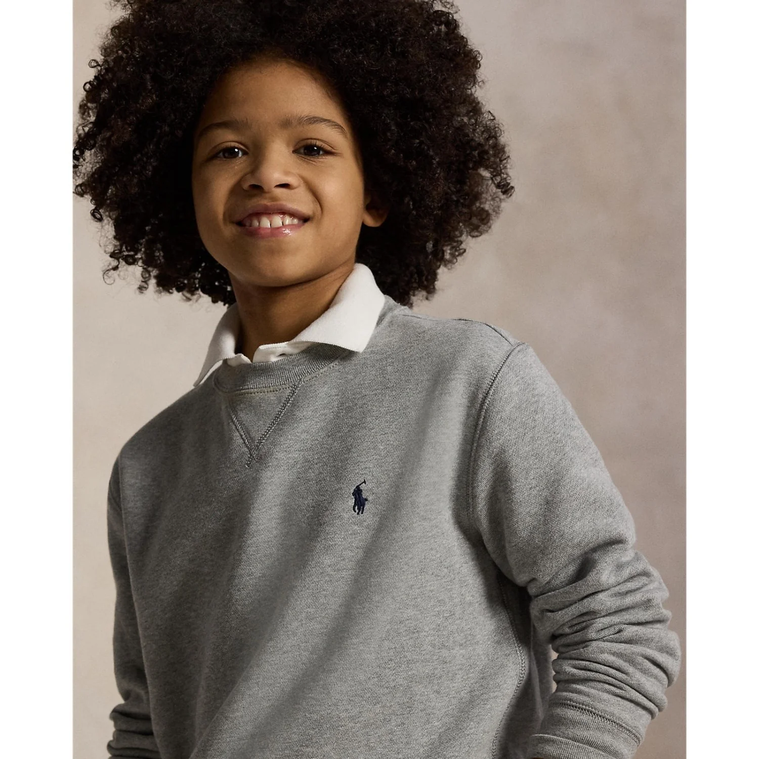 Polo Ralph Lauren Boy Long Sleeved Sweatshirt Dark Sport Heather - Image 2