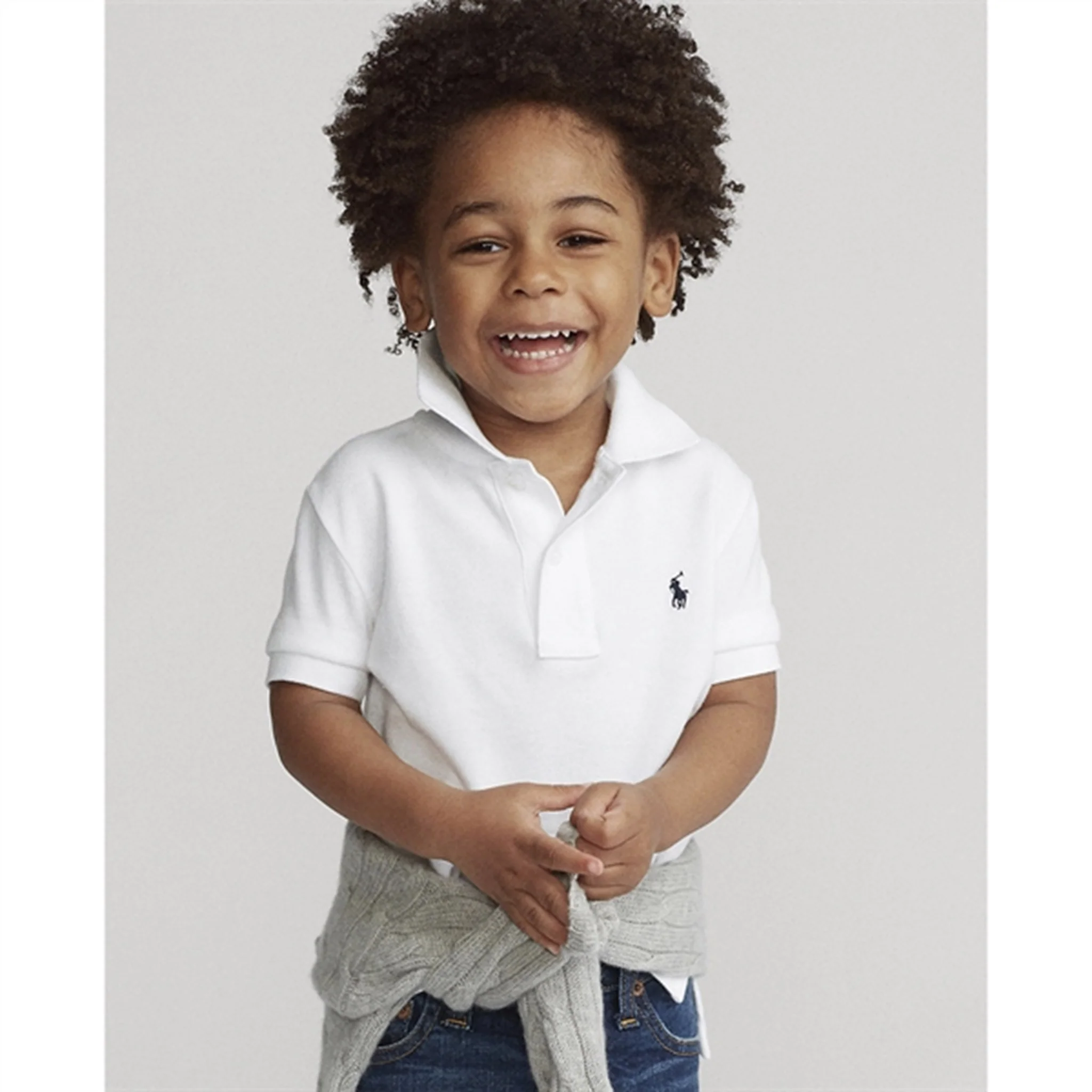 Polo Ralph Lauren Boy Short Sleeved Classic Polo White - Image 2