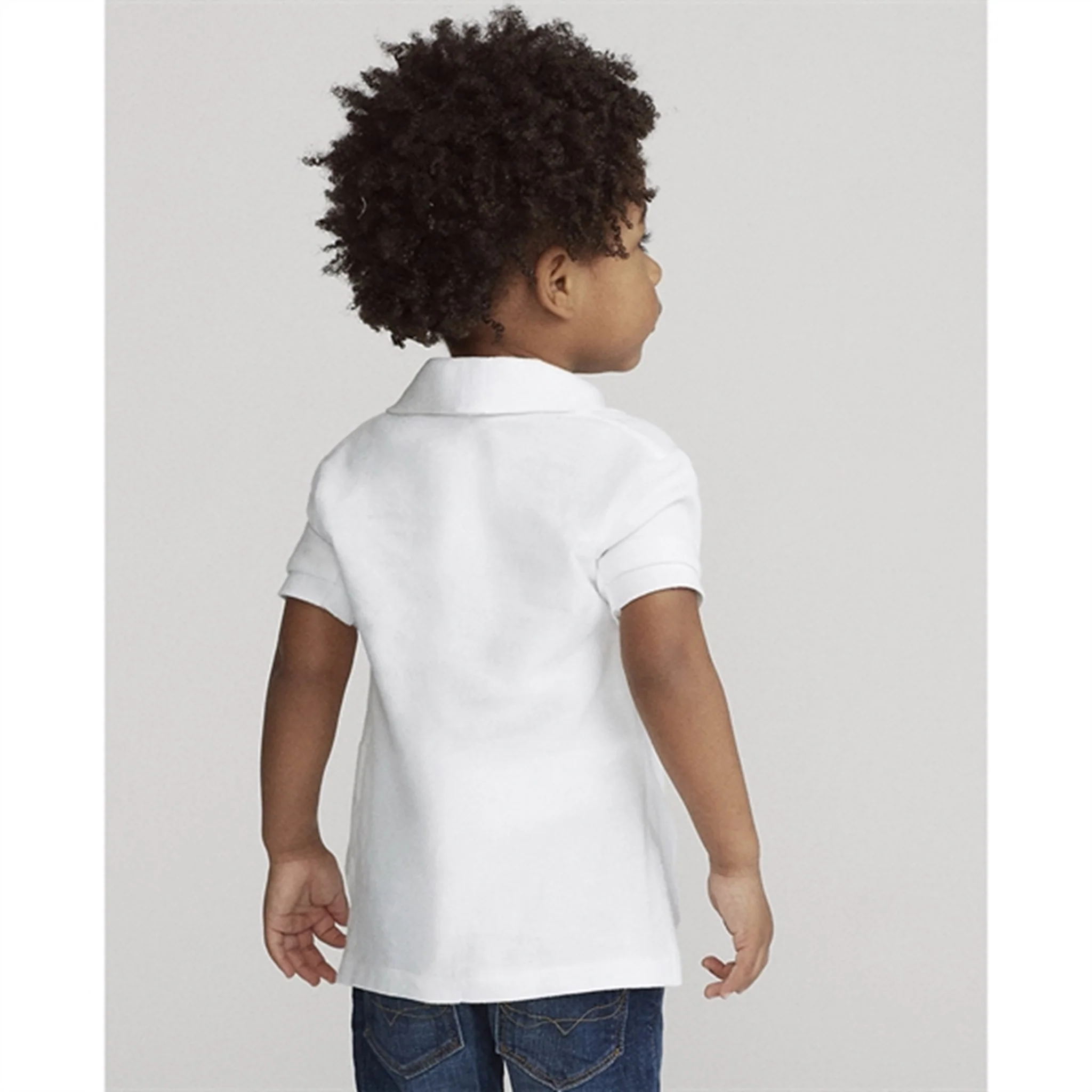 Polo Ralph Lauren Boy Short Sleeved Classic Polo White - Image 3