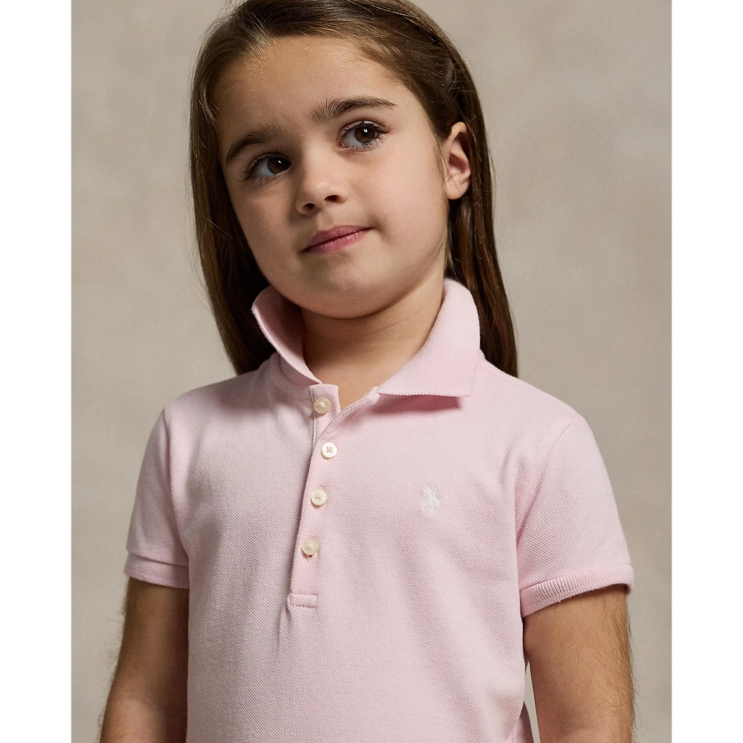 Polo Ralph Lauren Hint Of Pink W/ White Day Kjole - Image 3
