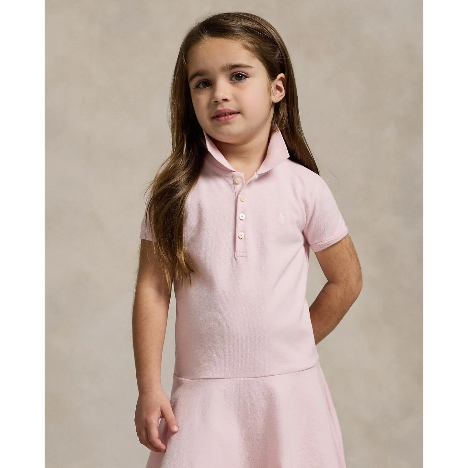 Polo Ralph Lauren Hint Of Pink W/ White Day Kjole - Image 4