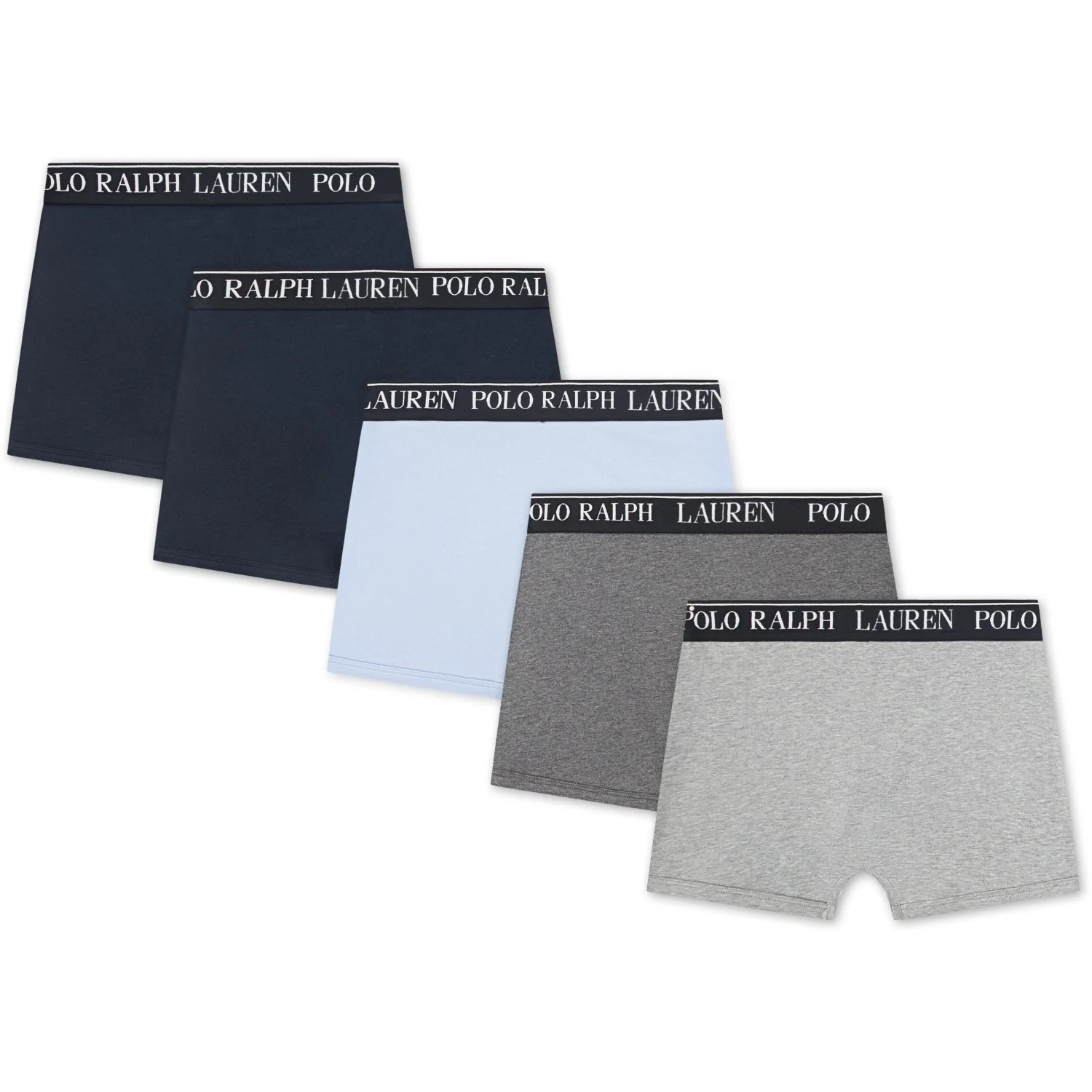 Polo Ralph Lauren Office Blue Bomuld Stretch 5-Pack Boxer - Image 4