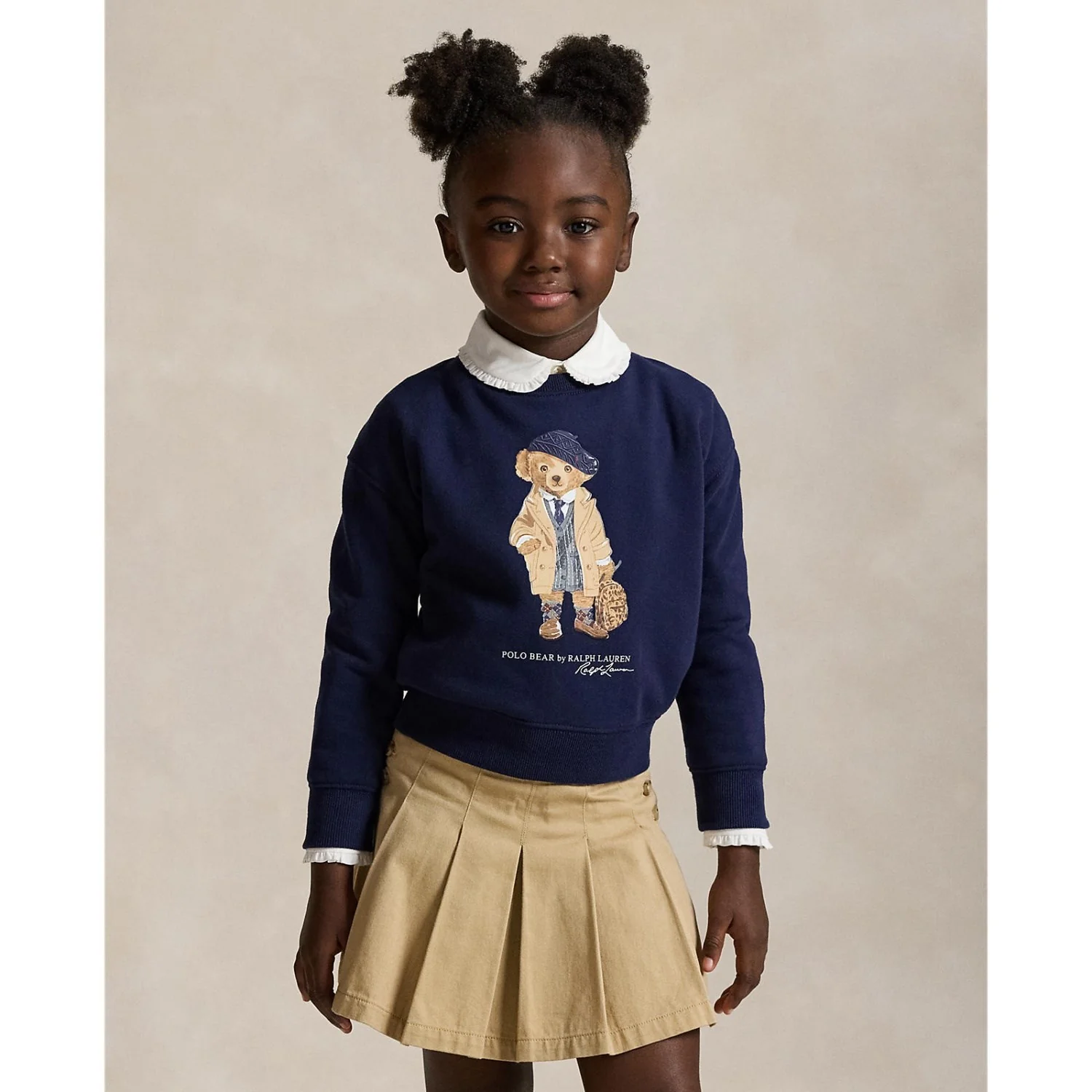 Polo Ralph Lauren Refined Navy Girl Sweatshirt - Image 2