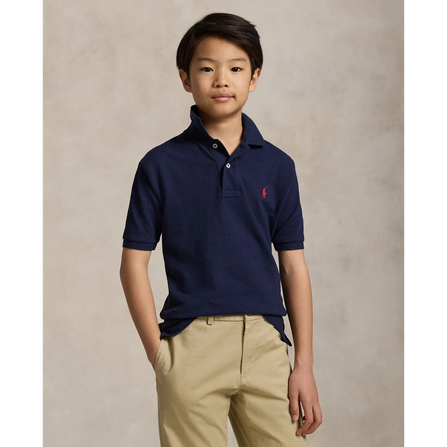 Polo Ralph Lauren Refined Navy Polo T-Shirt - Image 2