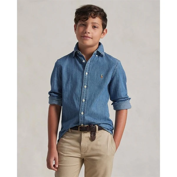 Polo Ralph Lauren Skjorte Dk Blue - Image 3