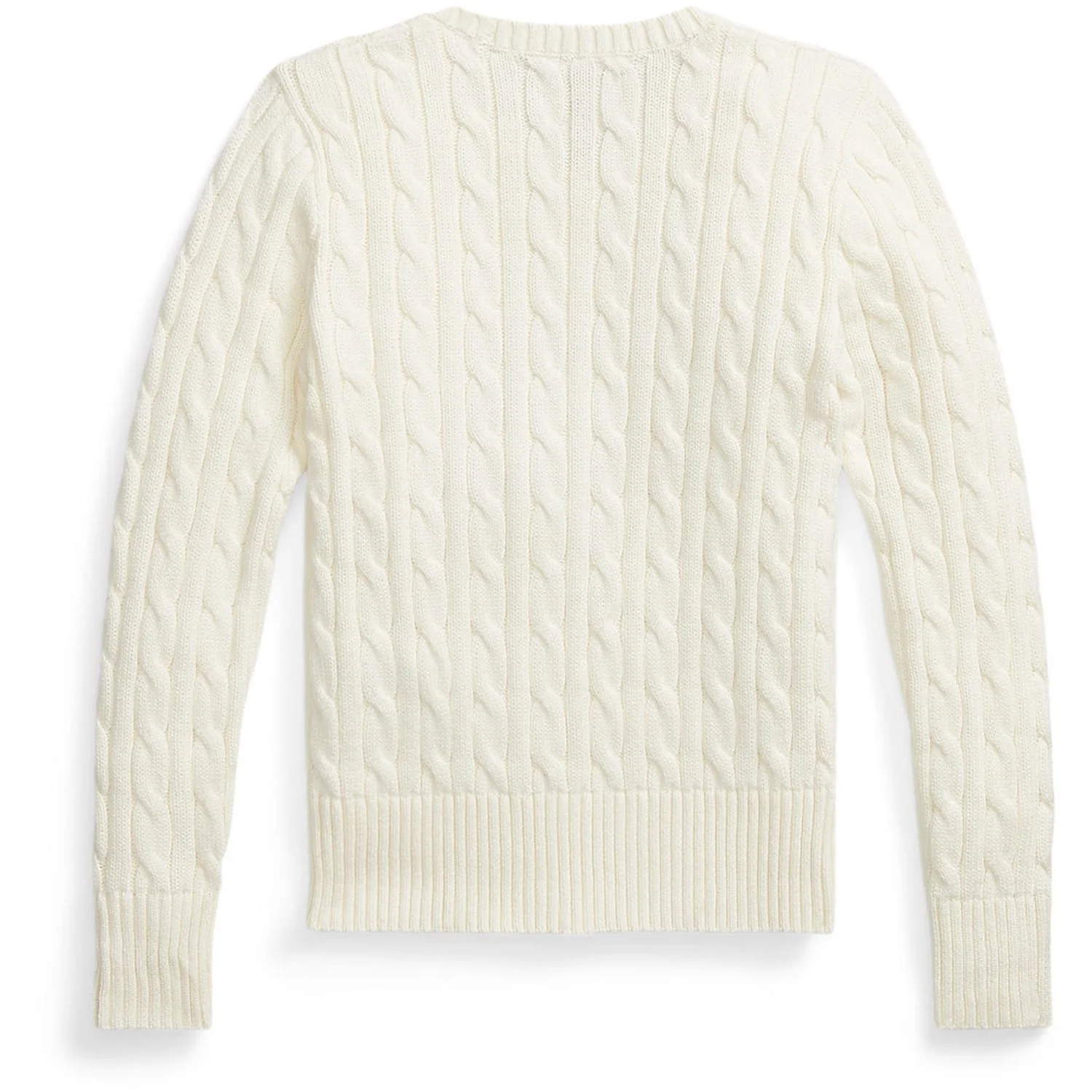 Polo Ralph Lauren Warm White W/Hint Of Pink Girl Pullover - Image 2