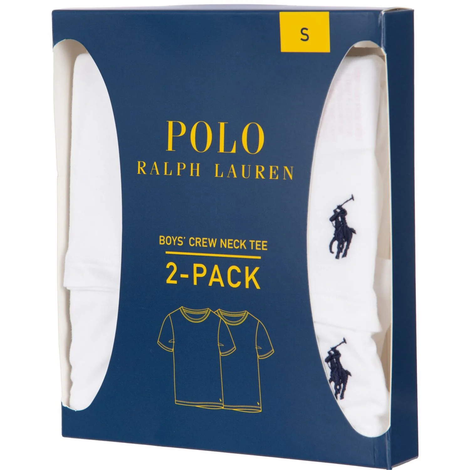 Polo Ralph Lauren White 2 Pack Bomuld Crew T-Skjorte - Image 2