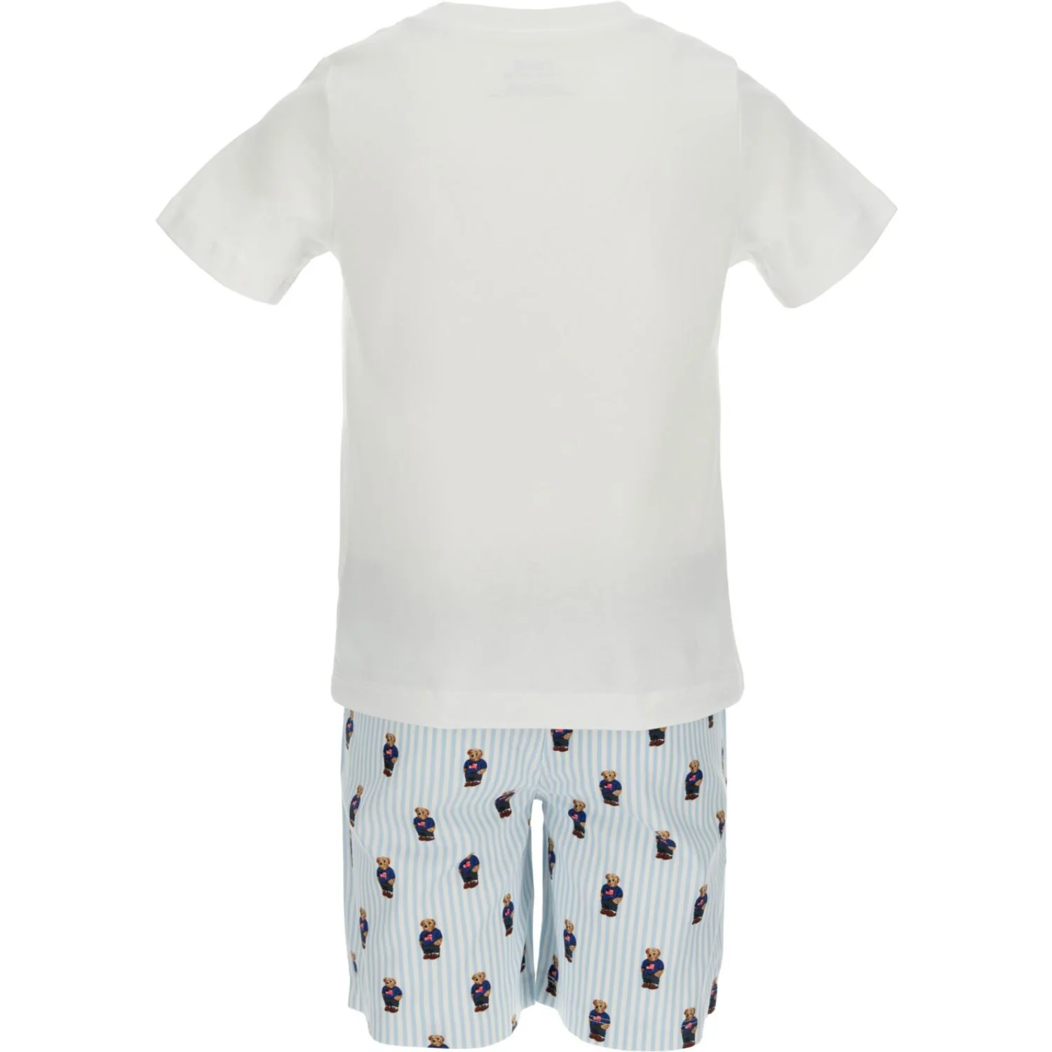 Polo Ralph Lauren White / Elite Blue Ss Bjørn Tee Og Kort Sæt - Image 4