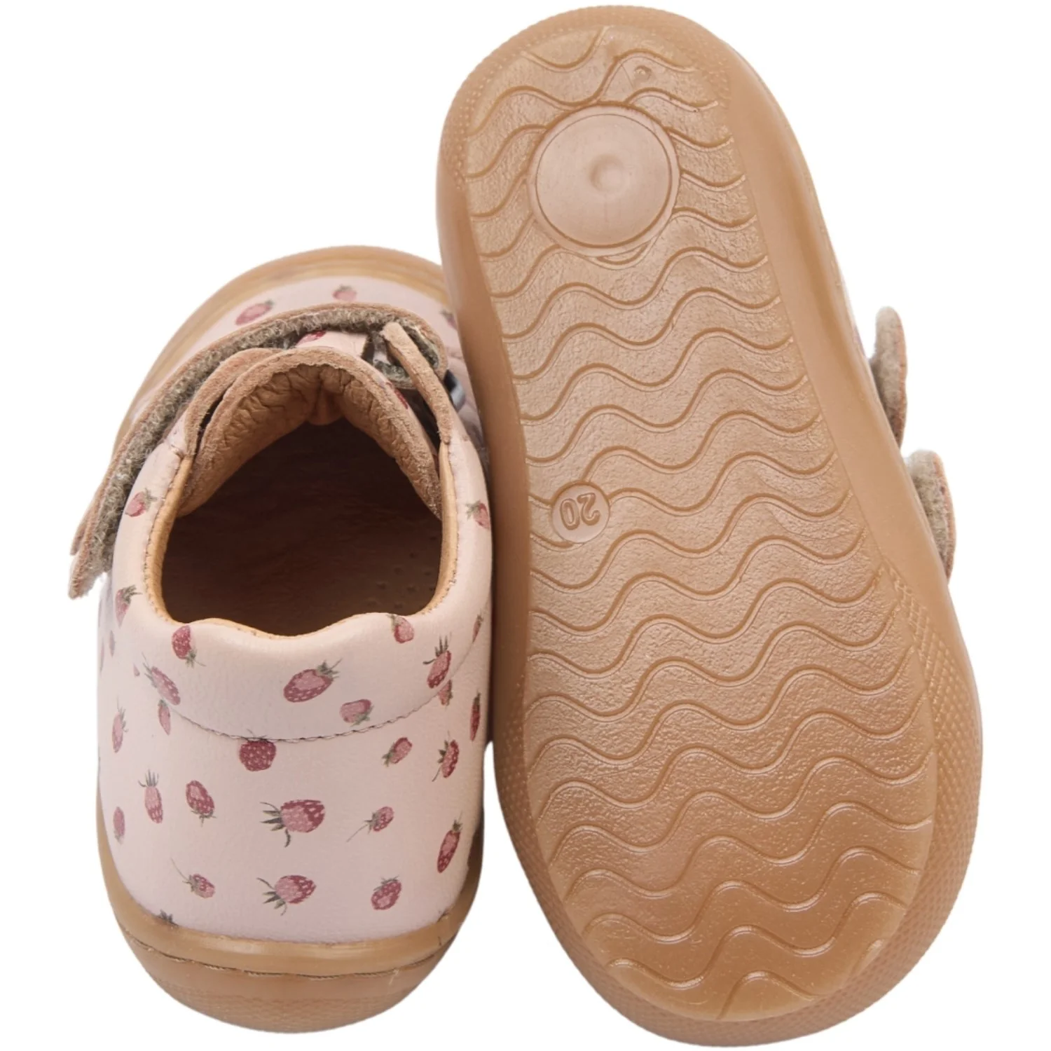 Pom Pom Dusty Rose Strawberry AOP Pax Baby Sko - Image 3
