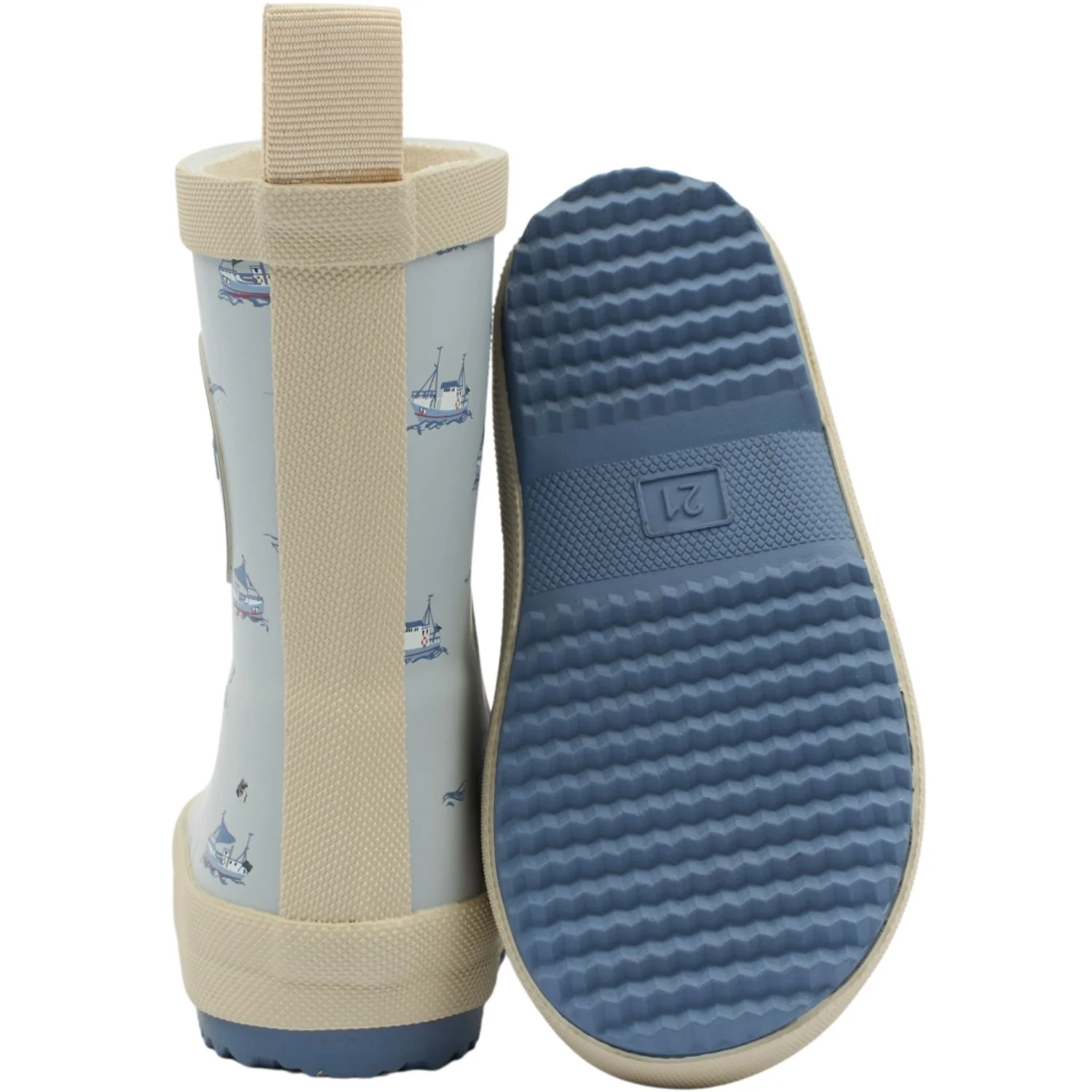 Pom Pom Pearl Blue Boat AOP Bliss Gummistøvler AOP - Image 3