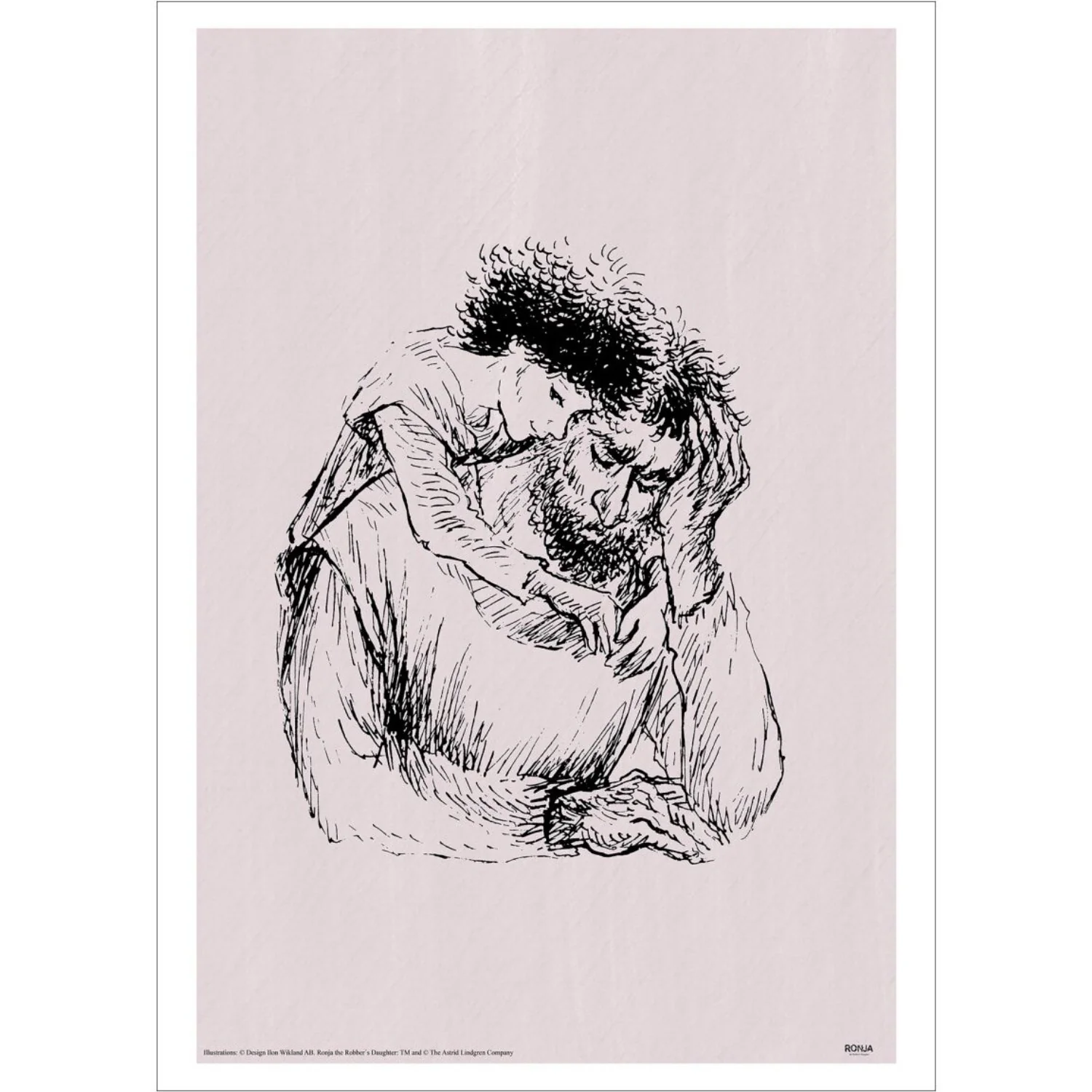 Poster & Frame Astrid Lindgren - Dad - Ronja The Robbers Daughter