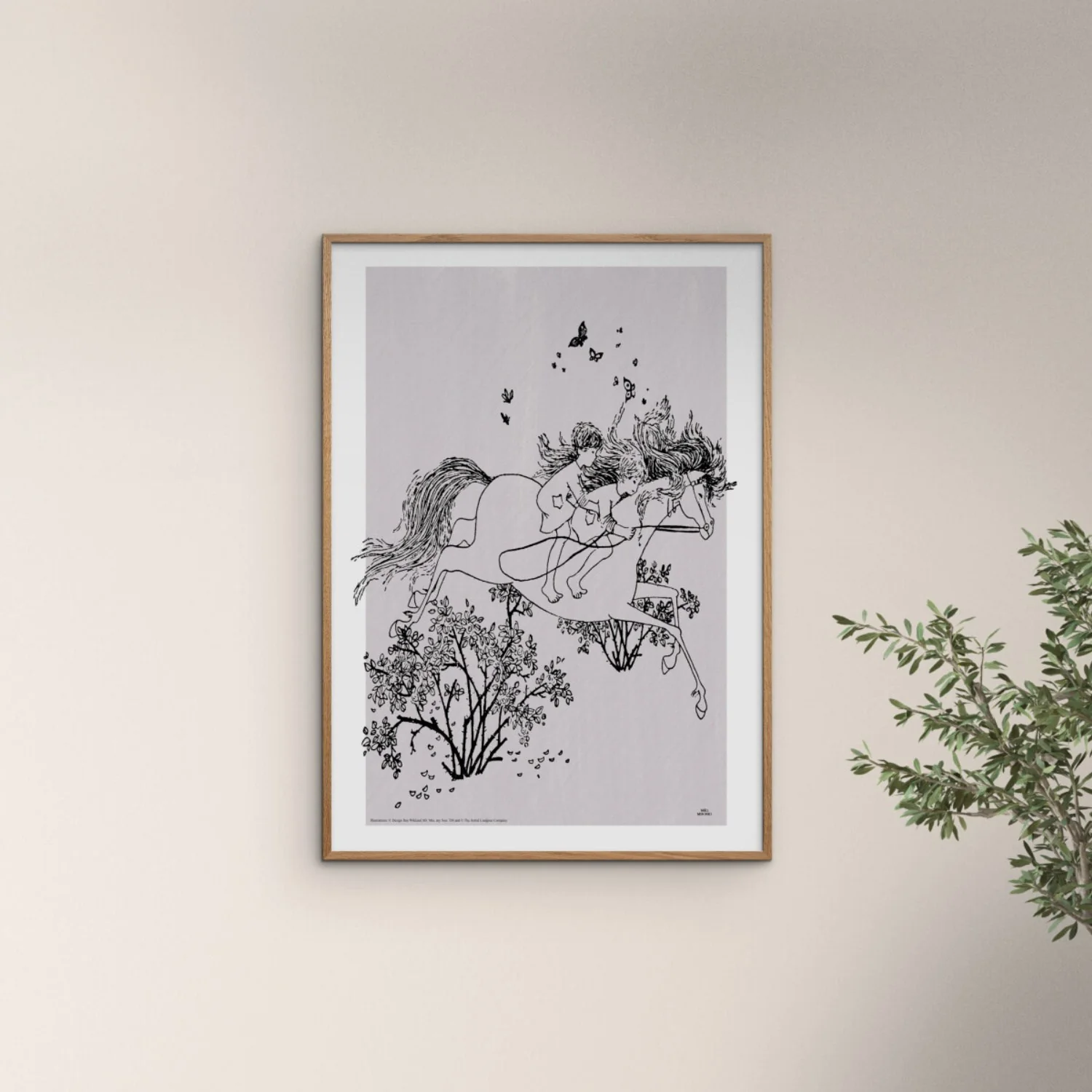 Poster & Frame Astrid Lindgren - Jumping - Mio My Son - Image 2