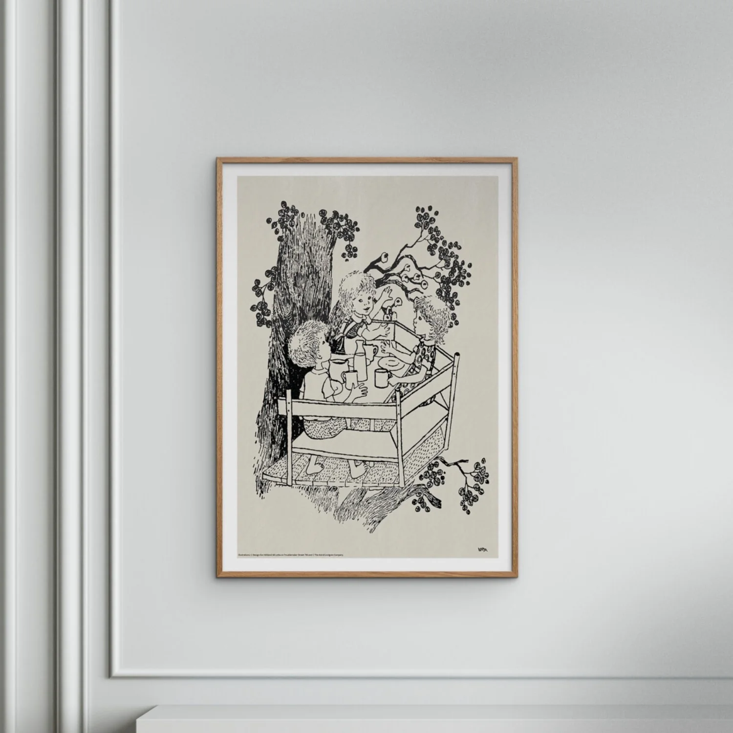 Poster & Frame Astrid Lindgren - The Wood Cabin - Lotta - Image 2