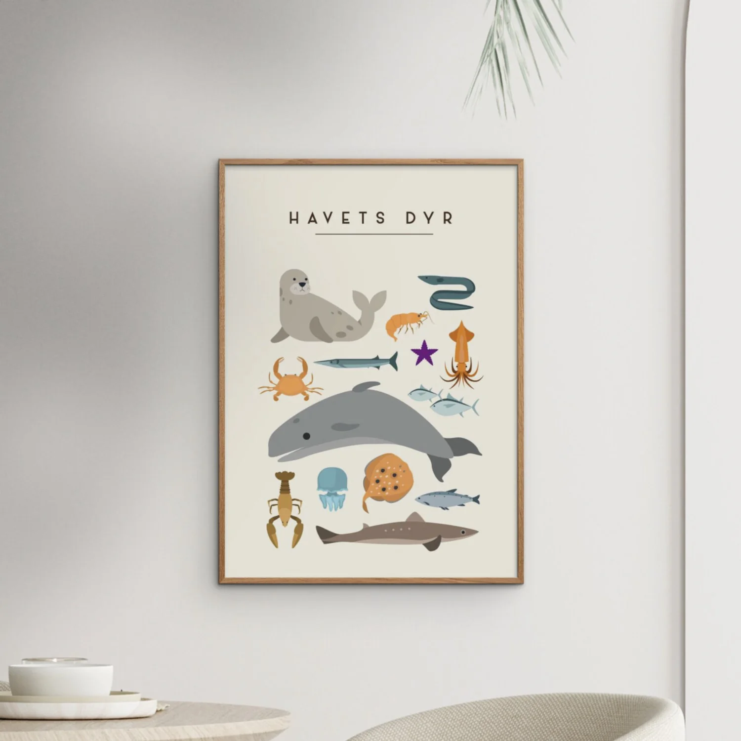 Poster & Frame Citatplakat - Havets Dyr – Børneplakat - Image 2