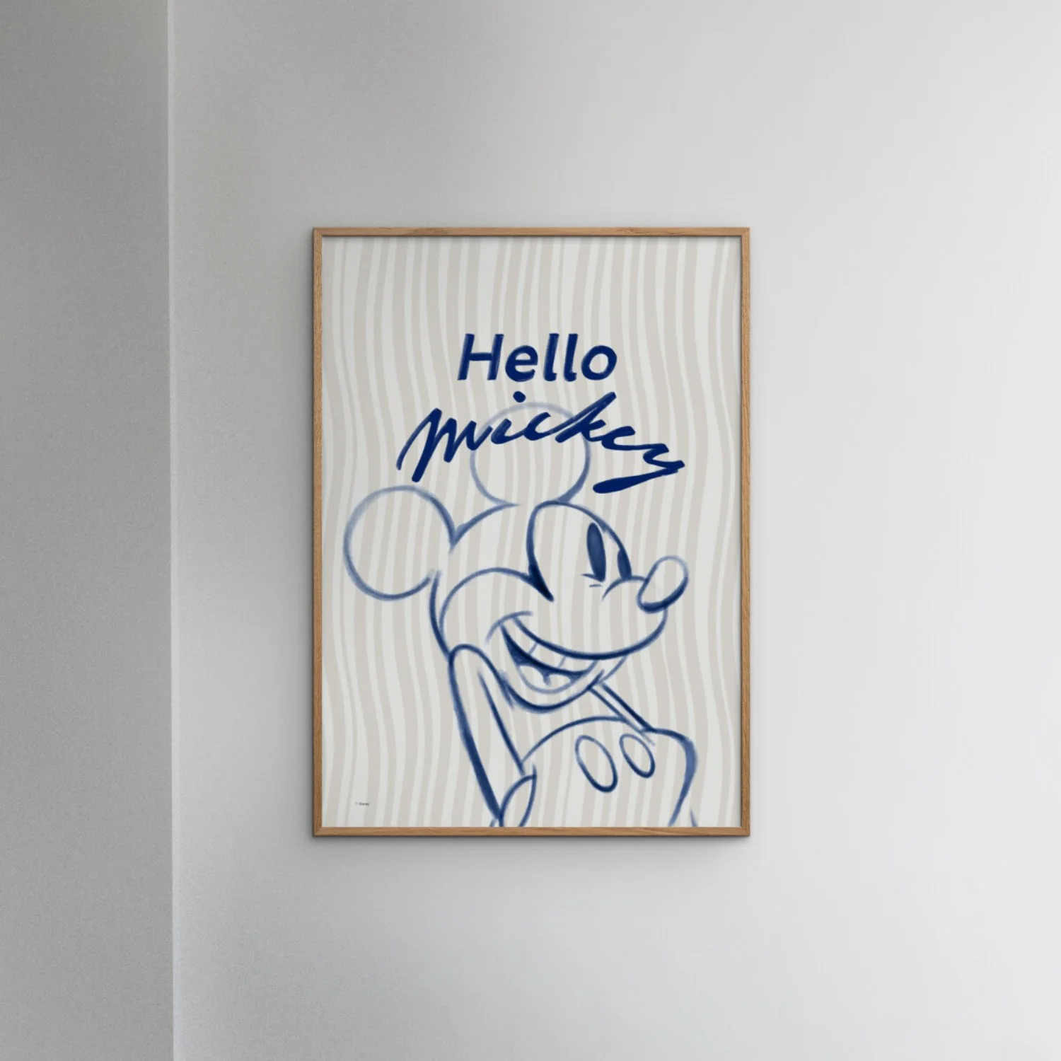 Poster & Frame Disney - Hello Mickey Blue - Image 2