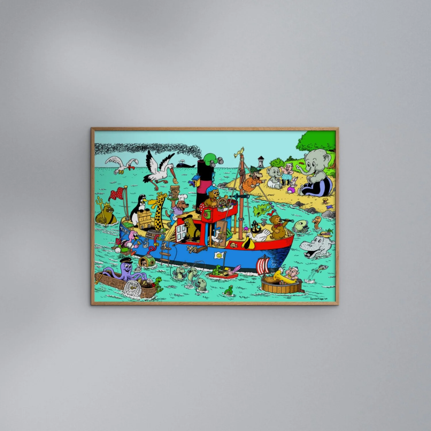 Poster & Frame Rasmus Klump - Fiskekutter - Image 2