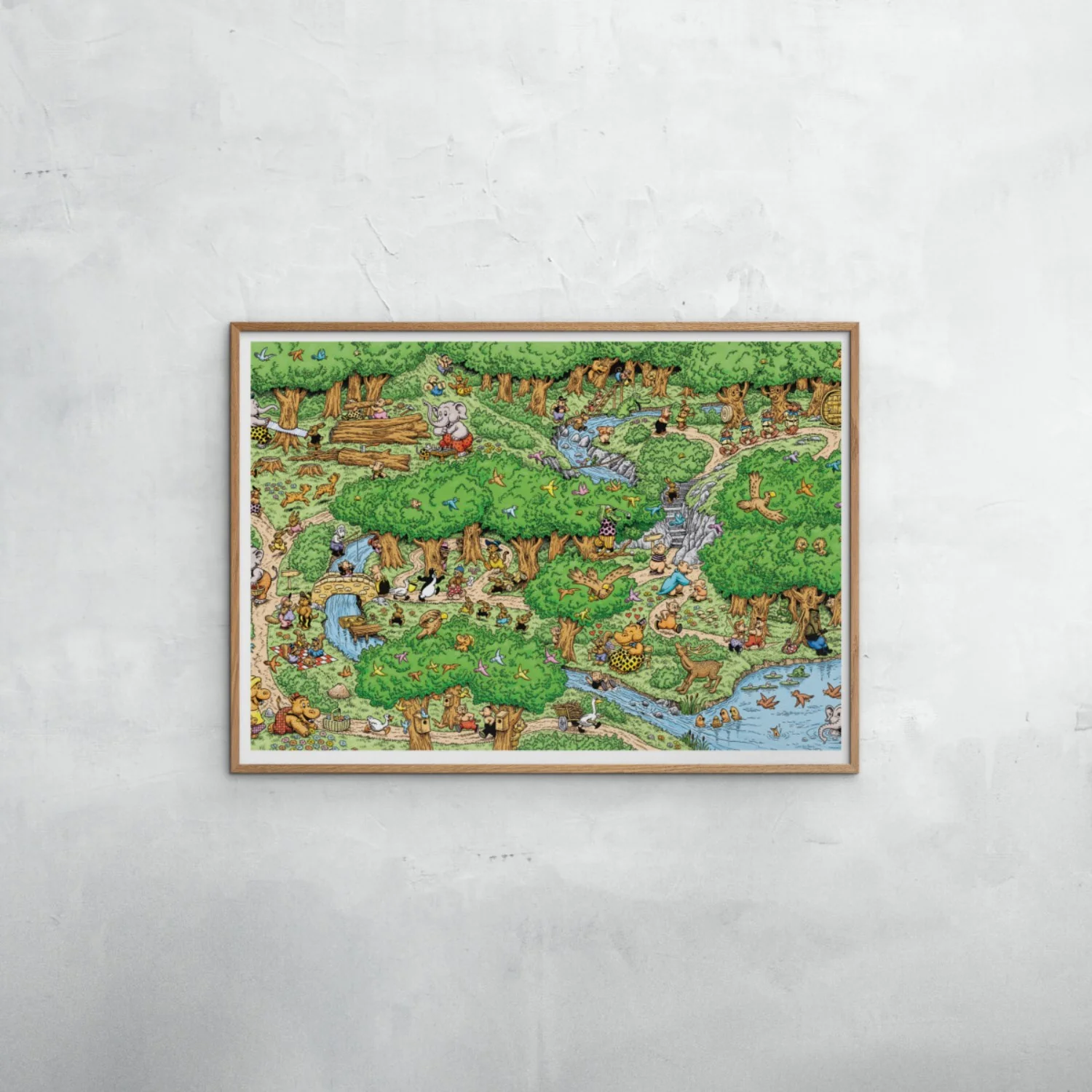 Poster & Frame Rasmus Klump - I Skoven Farve - Image 2