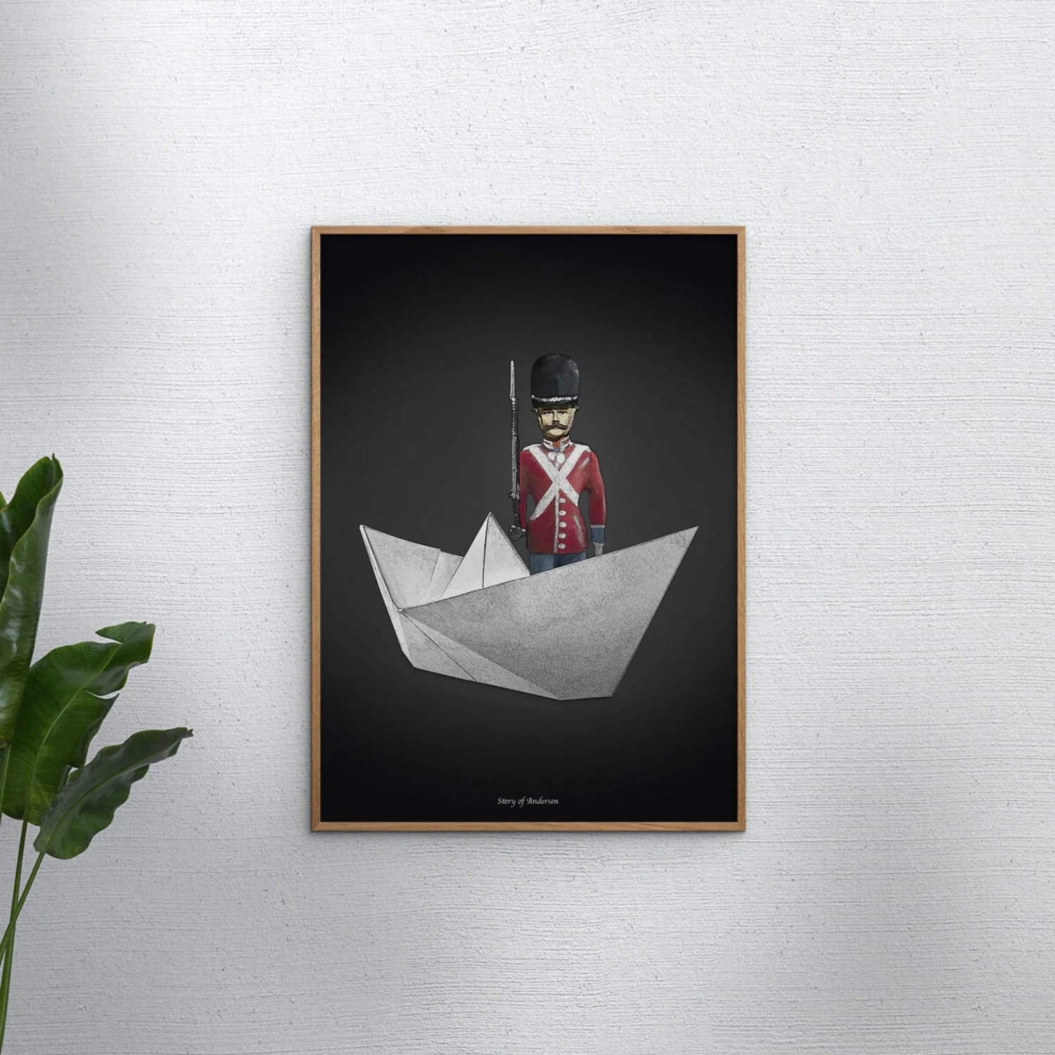 Poster & Frame Story Of Andersen - Den Standhaftige Tindsoldat - Hvid/Sort Baggrund - Image 2