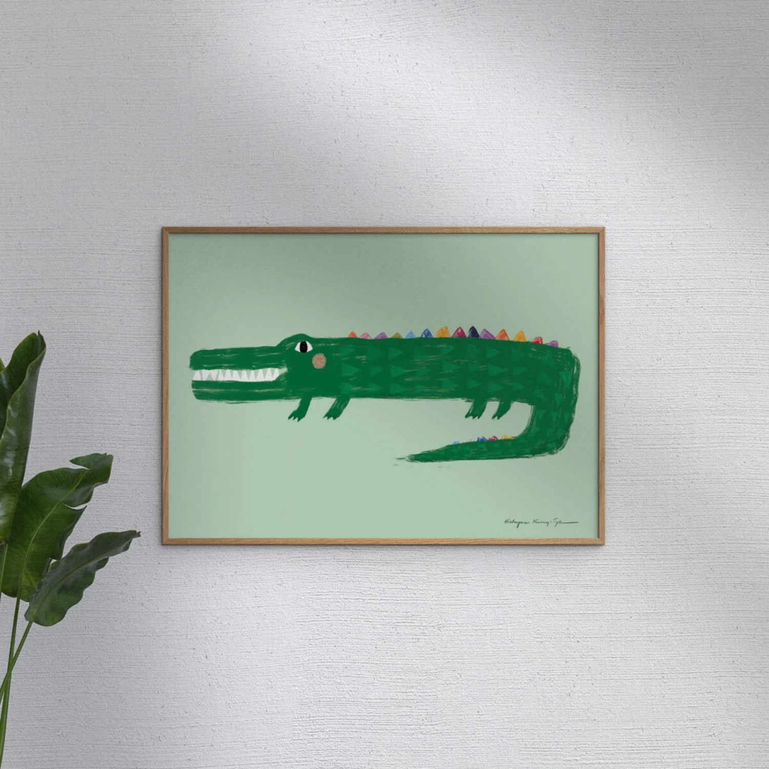 Poster & Frame Wild Apple - Crocodile - Image 2