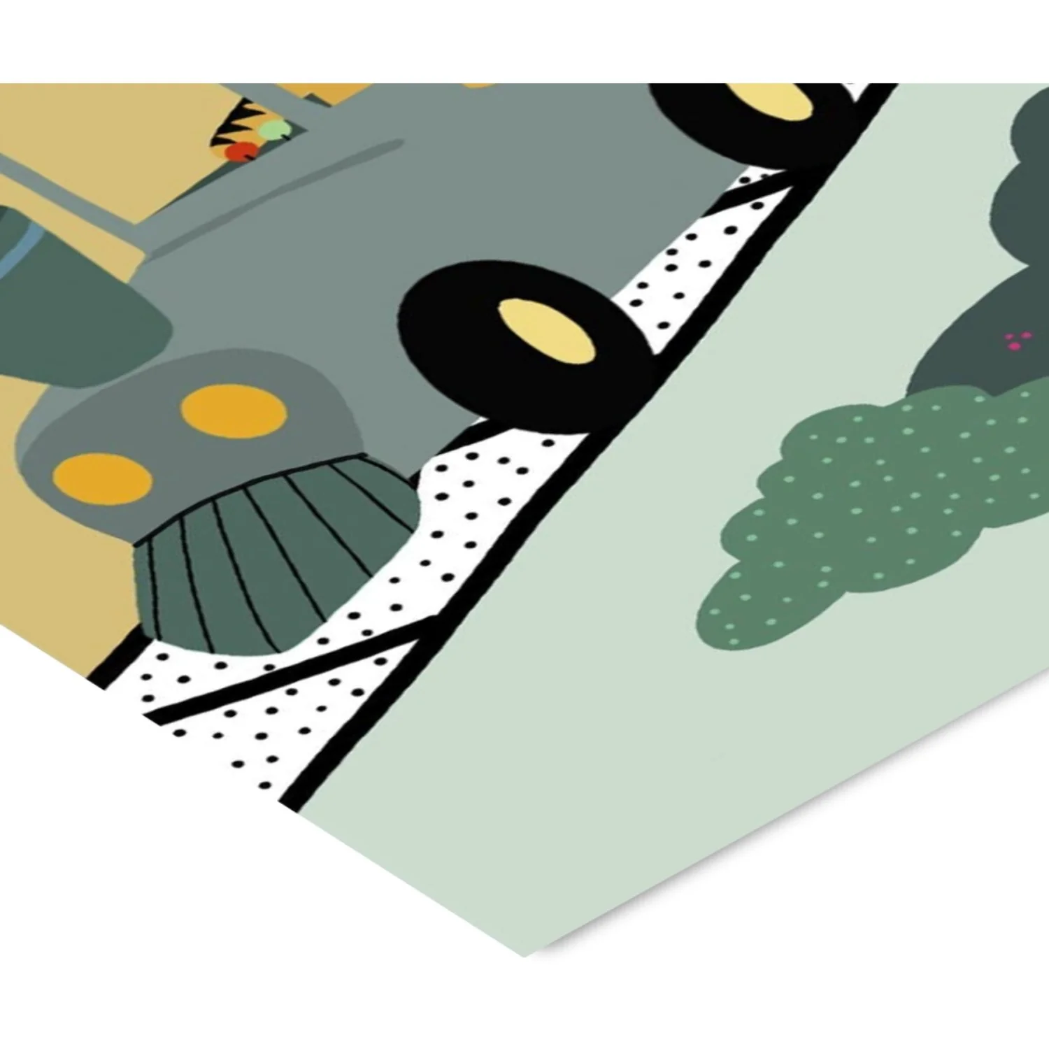 Poster & Frame Willero Illustration - Adventure Train - Image 3