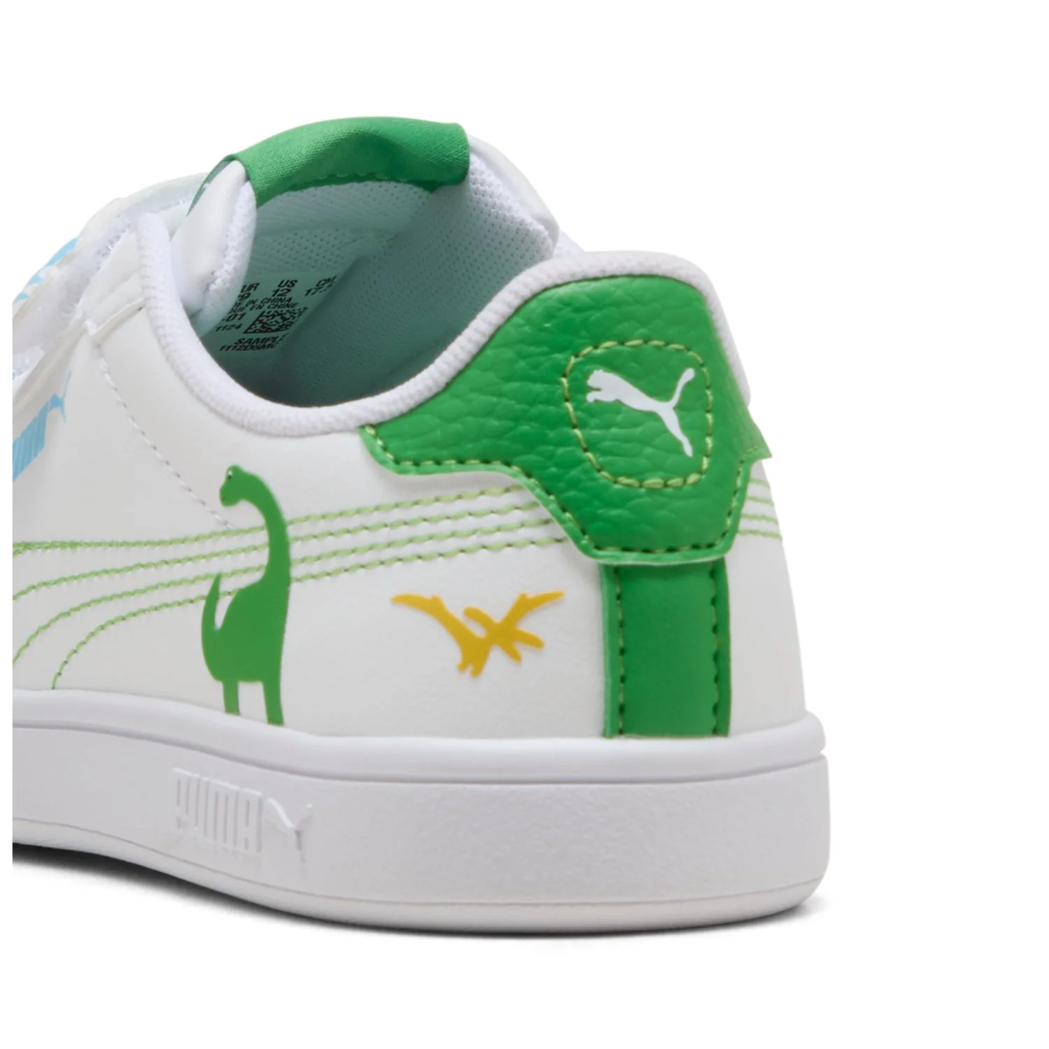 Puma White-Green Fruit-Vibrant Blue Puma Smash 3.0 Dino V PS - Image 5