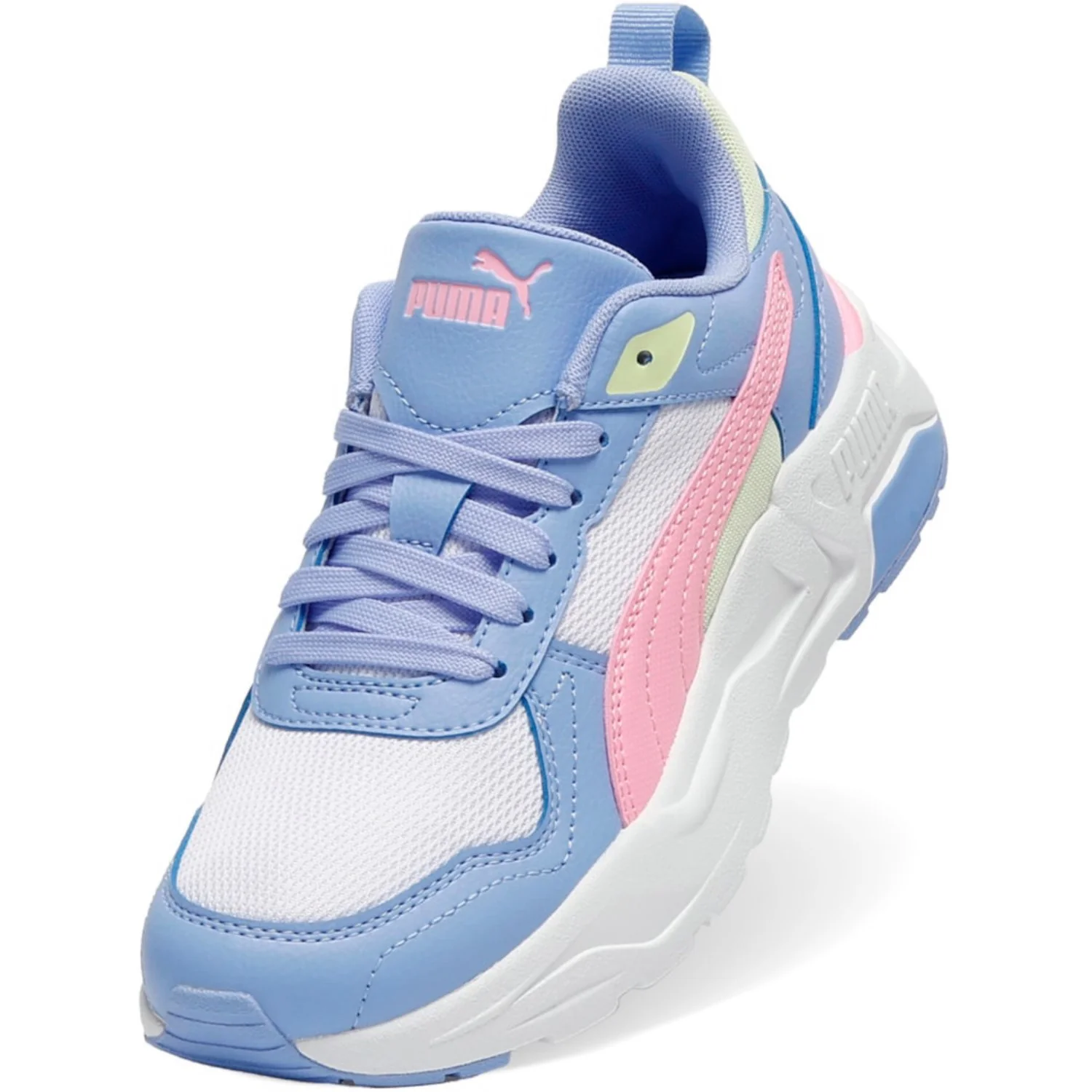 Puma White-Pink Shimmer-Intense Lavender Trinity 2 LT Jr - Image 2