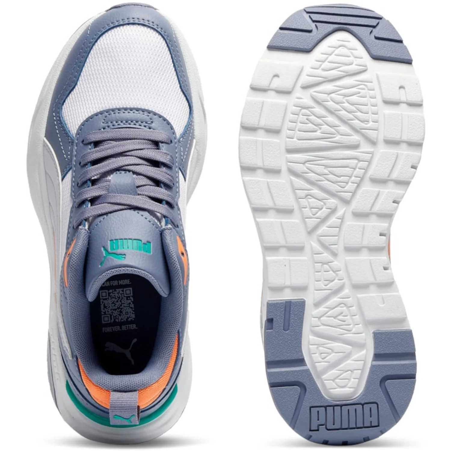 Puma White-Silver Mist-Gray Sky Trinity 2 LT Jr - Image 6