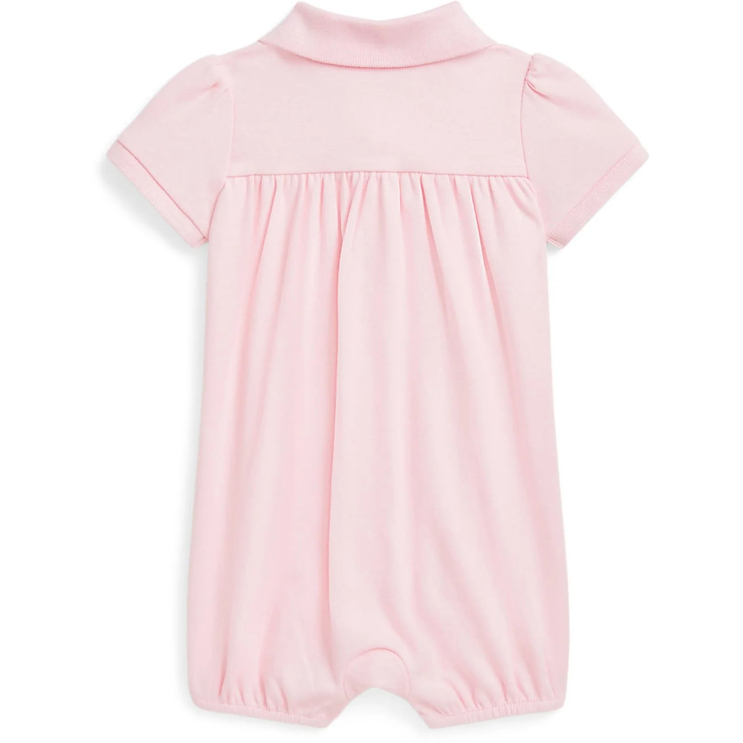 Ralph Lauren Baby Bath Pink W/ Nevis Bubble Shortall - Image 3
