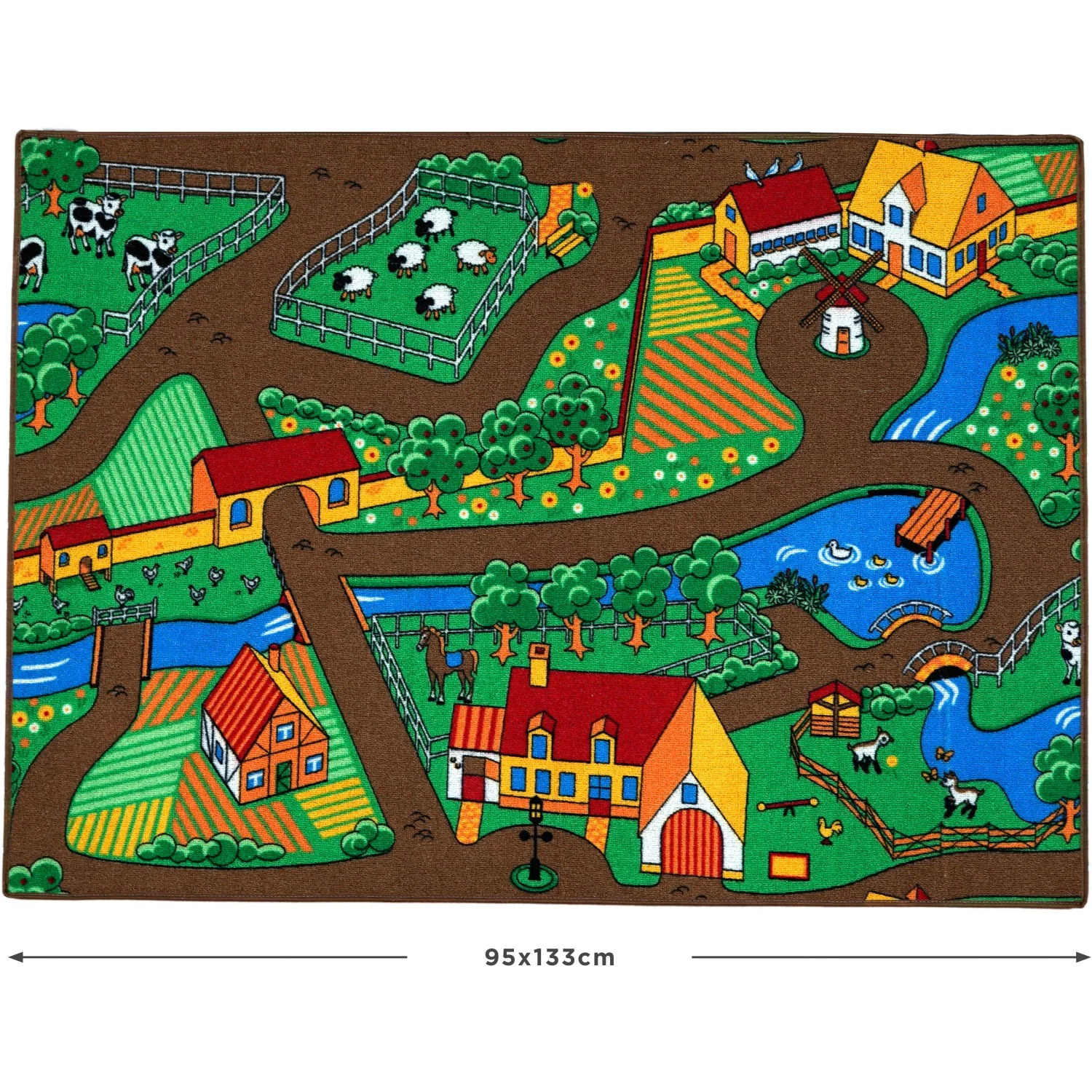 Rebel Roads Farm Life Gulvtæppe - 95 X 133 Cm - Image 4