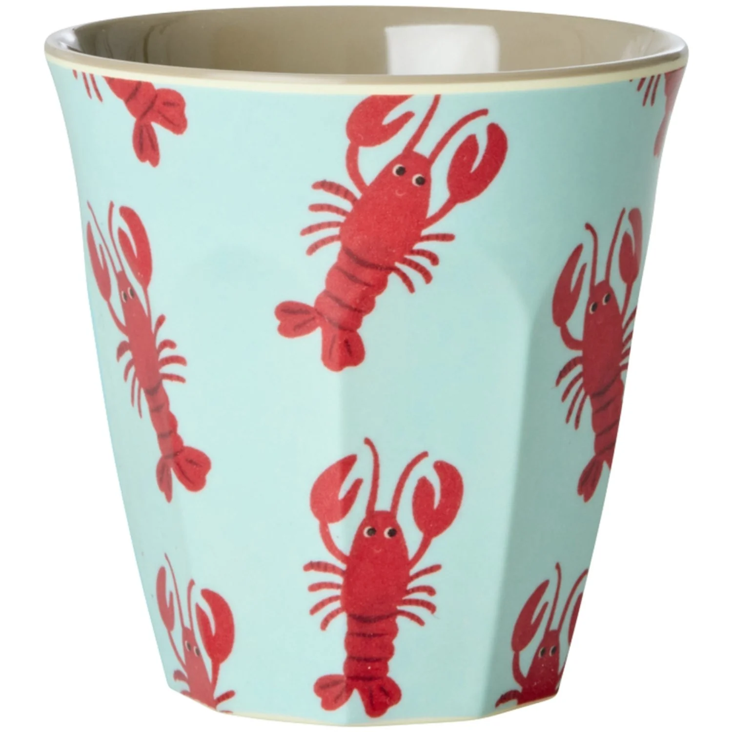 Rice Blue Ocean Print Melamine Kopper Small 6 Pak 160 Ml - Image 6