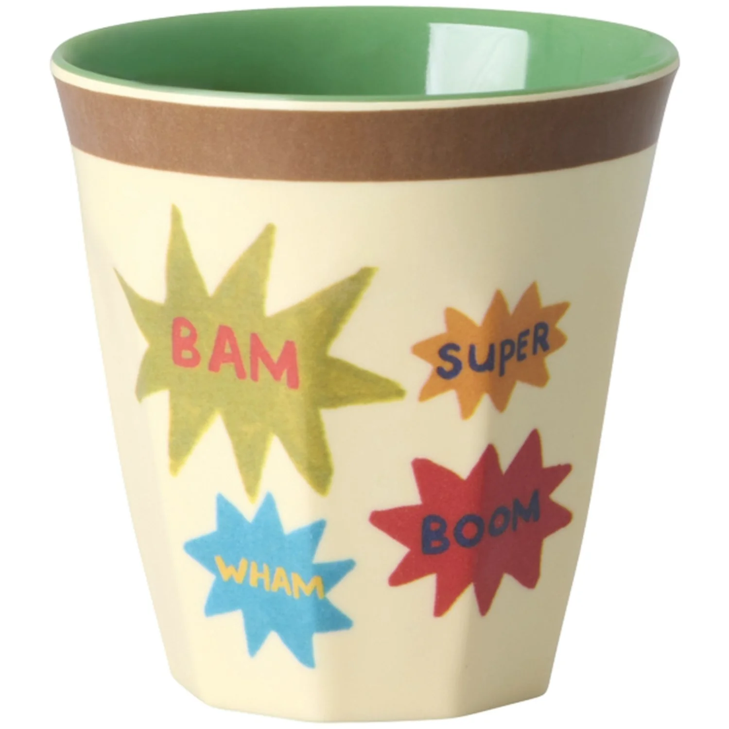 Rice Melamin Kids Kop Med Hero Print - Green - Small - 6 Pak - 160 Ml - Image 3