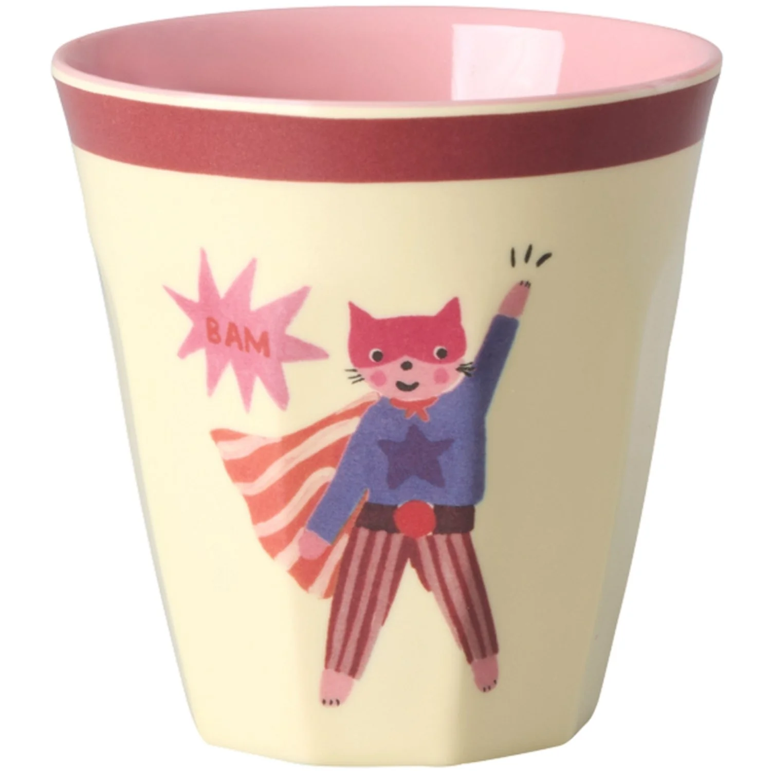 Rice Melamin Kids Kop Med Hero Print - Pink - Small - 6 Pak - 160 Ml - Image 7