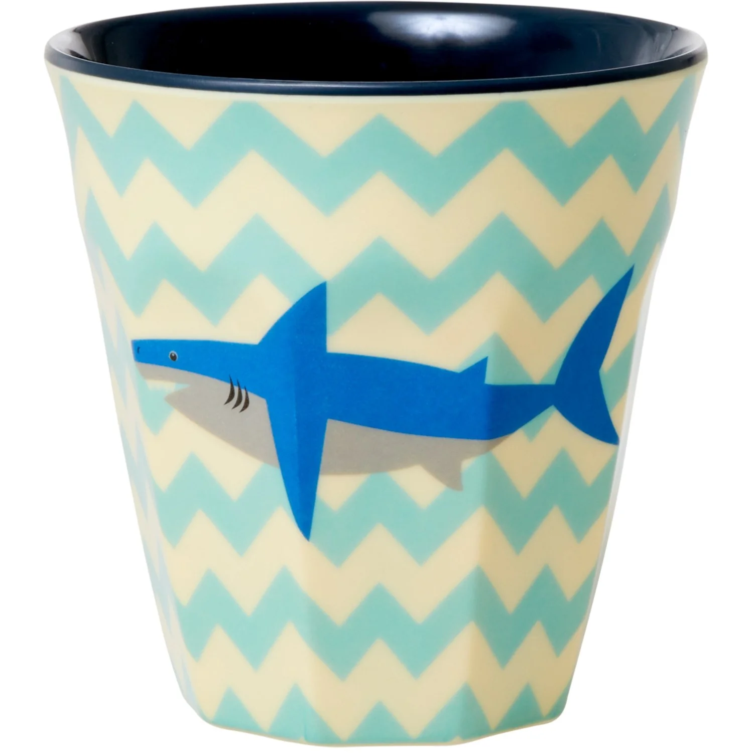 Rice Melamin Kop Med Shark Print - Medium - 250 Ml