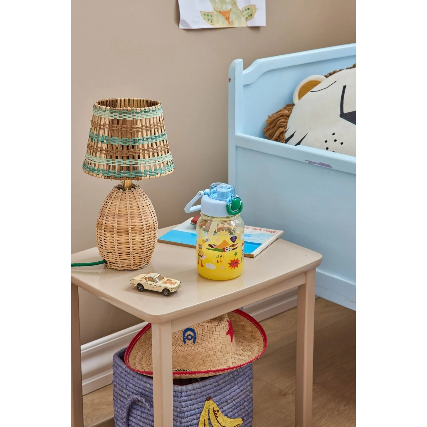 Rice Plastic Kids Drinking Flaske Med Hero Print - 700 Ml - Image 2