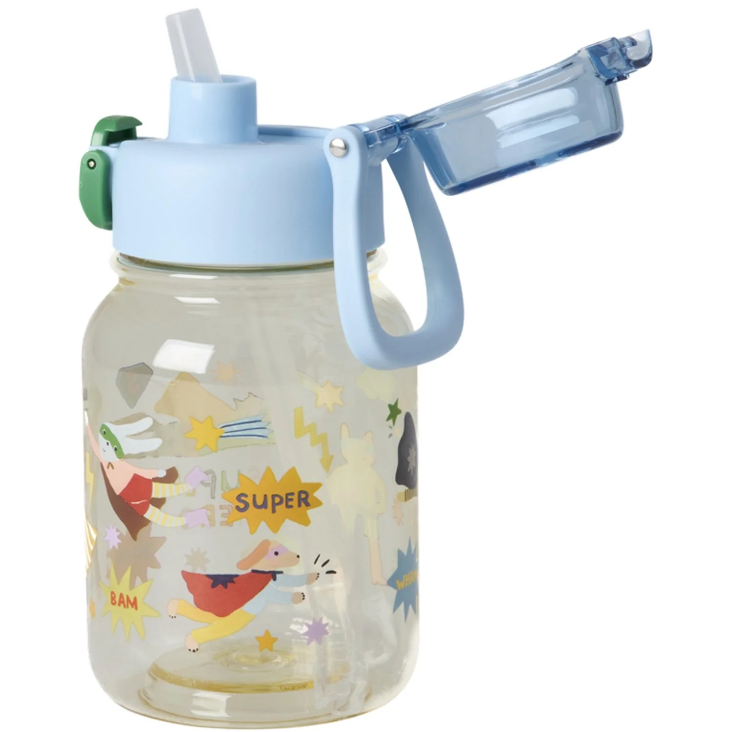 Rice Plastic Kids Drinking Flaske Med Hero Print - 700 Ml - Image 3
