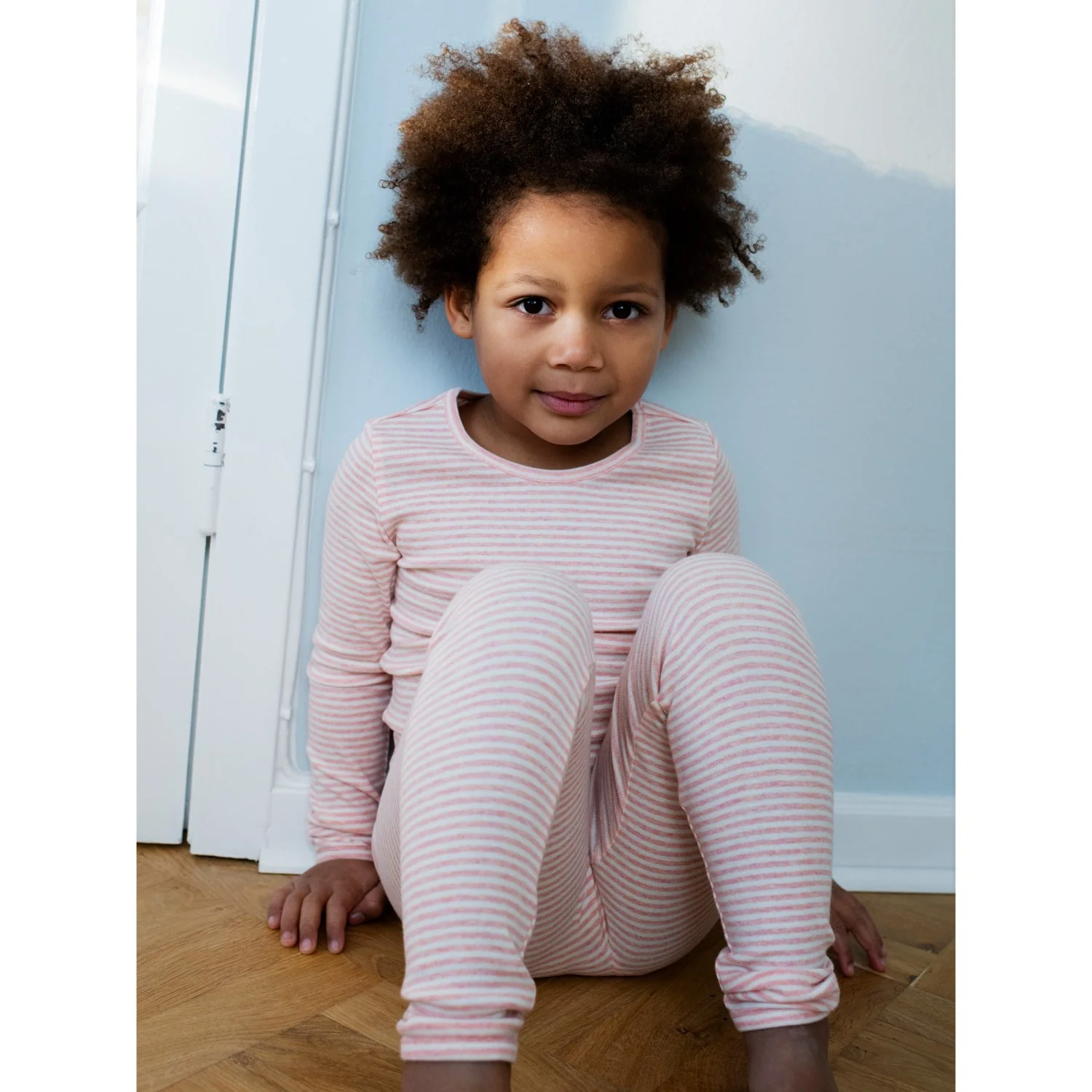 Serendipity Coral/Offwhite Leggings Stripe - Image 2