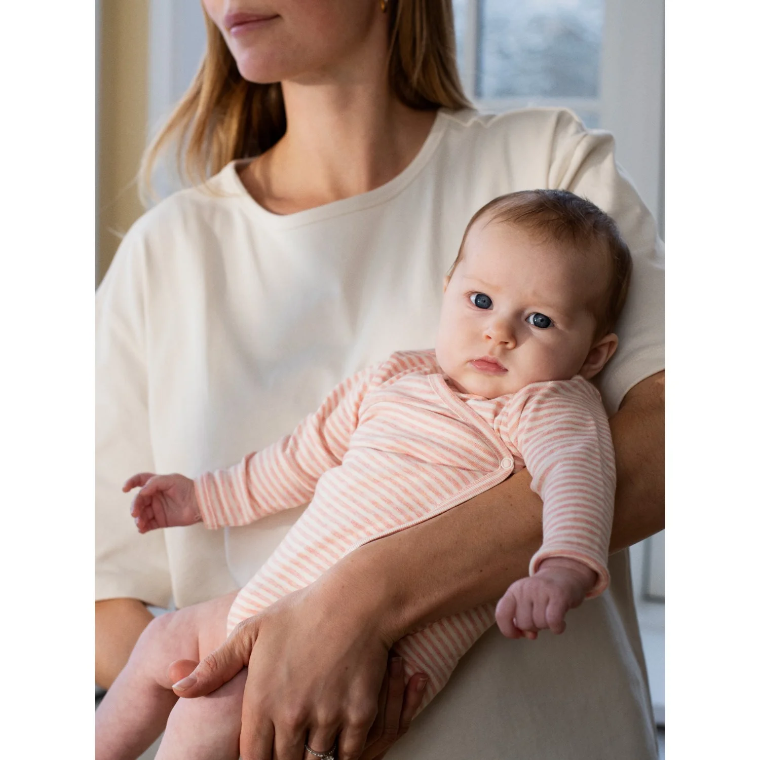 Serendipity Coral/Offwhite Newborn Slå-om Body - Image 2