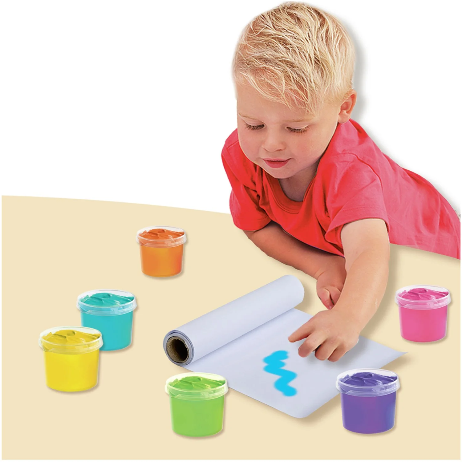 SES Creative Fingermaling Megasæt 6X110Ml - Image 2