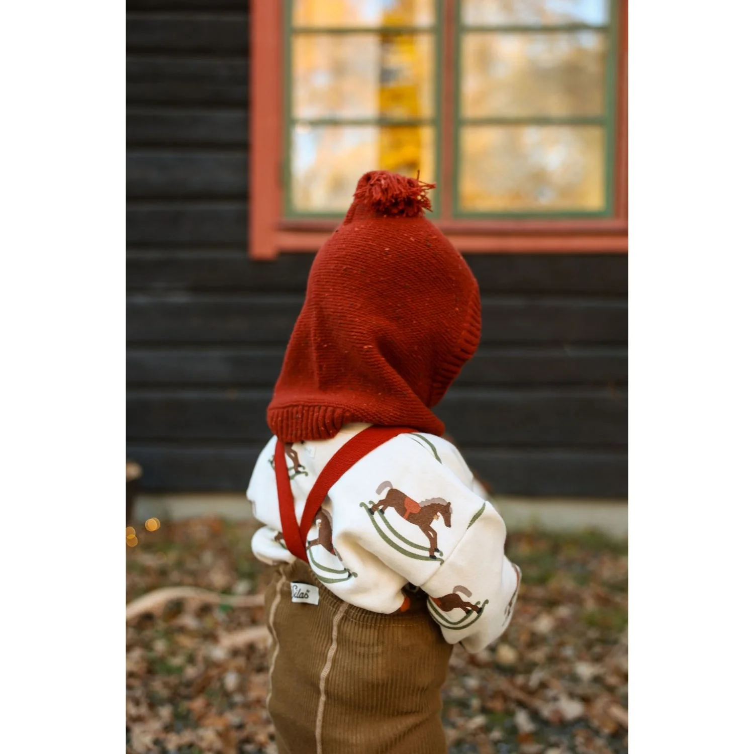 Silly Silas Acorn Brown With Maple Leaf Footed Strømpebukser Christmas Edition - Image 19