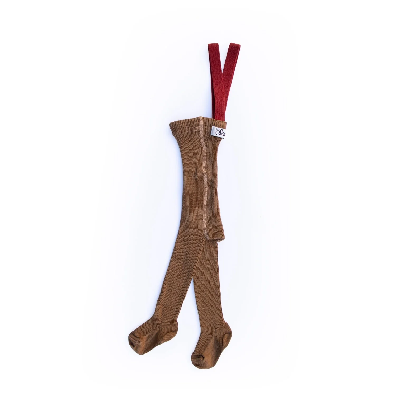 Silly Silas Acorn Brown With Maple Leaf Footed Strømpebukser Christmas Edition - Image 20