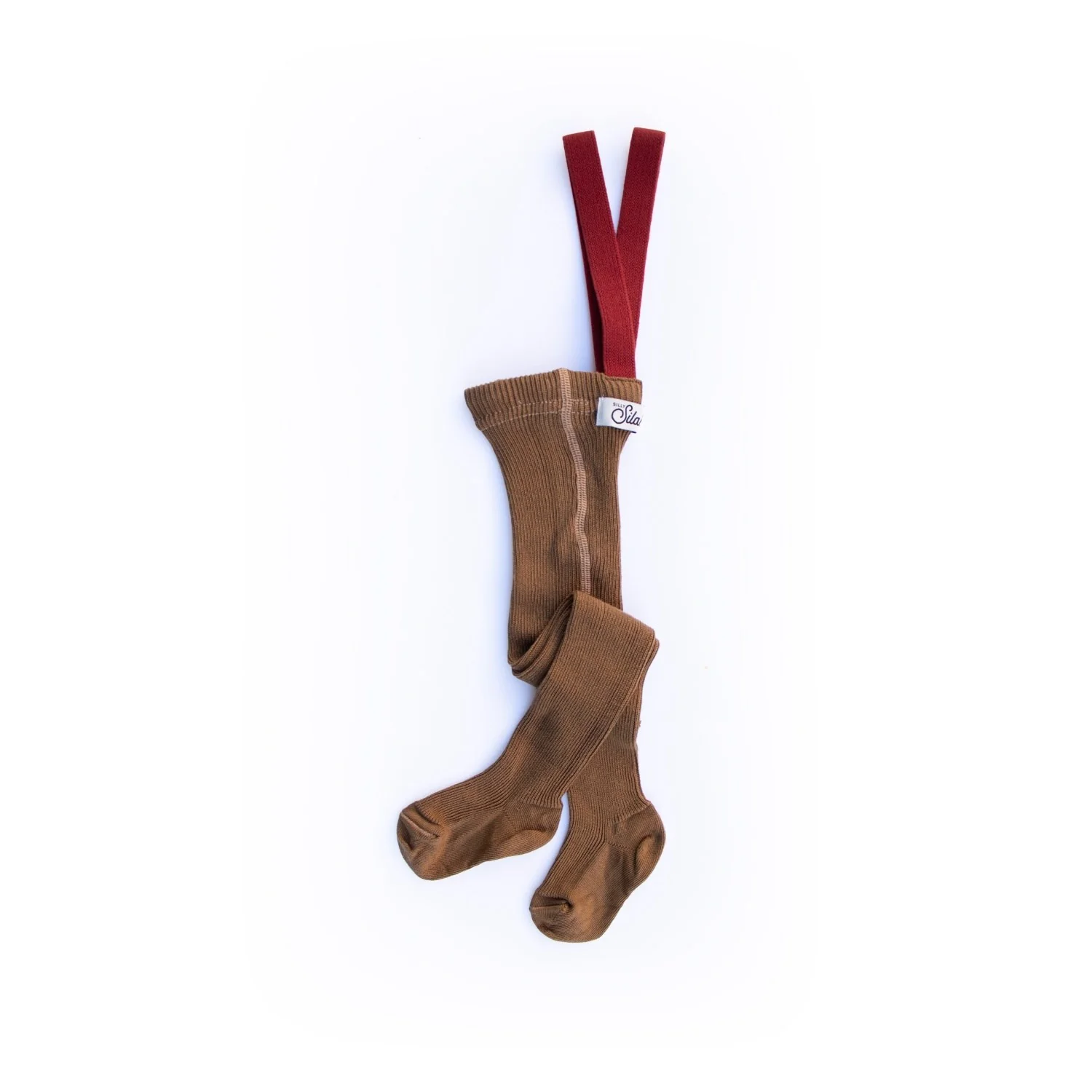 Silly Silas Acorn Brown With Maple Leaf Footed Strømpebukser Christmas Edition - Image 21