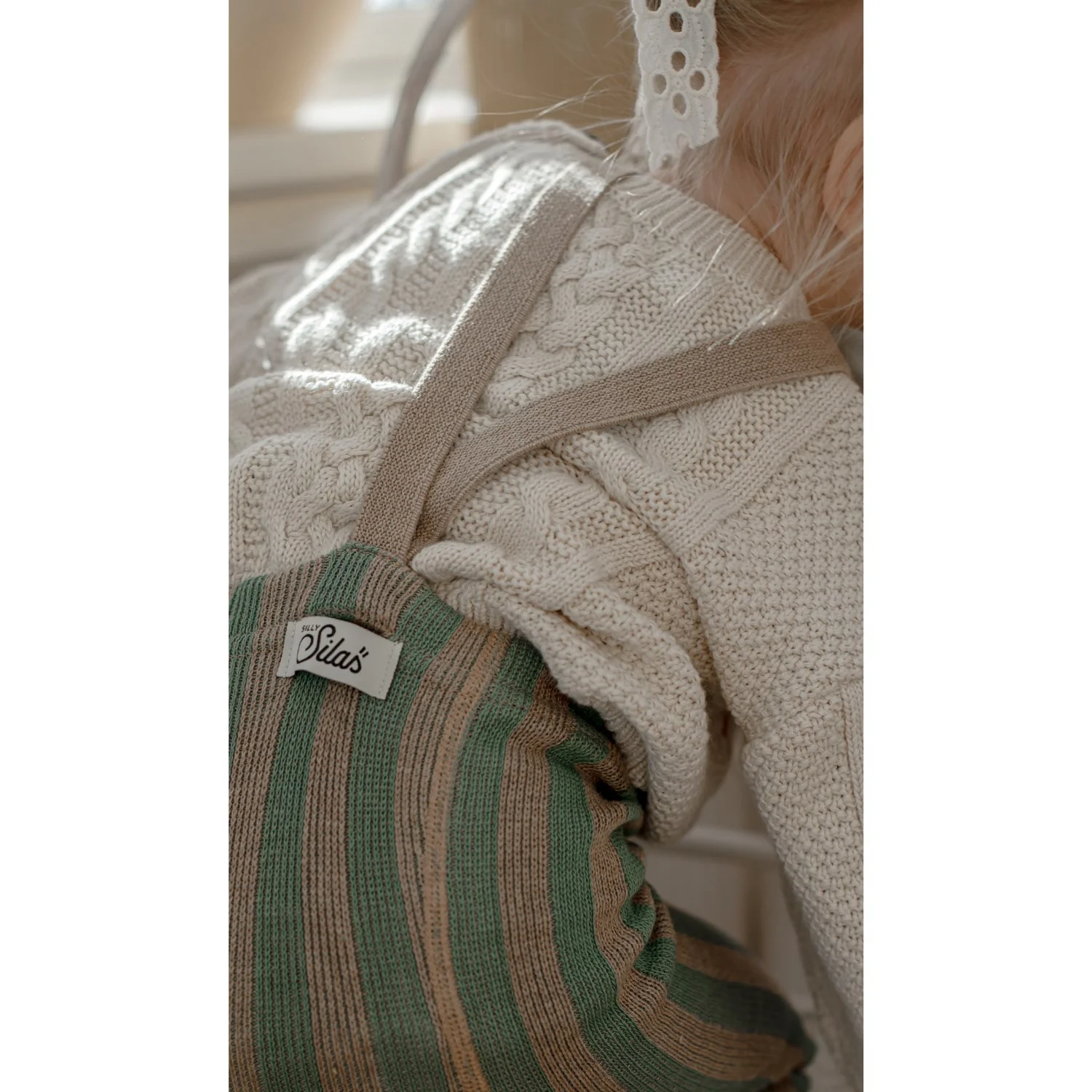 Silly Silas Matcha X Peanut Striped Footless Strømpebukser Special Edition - Image 2