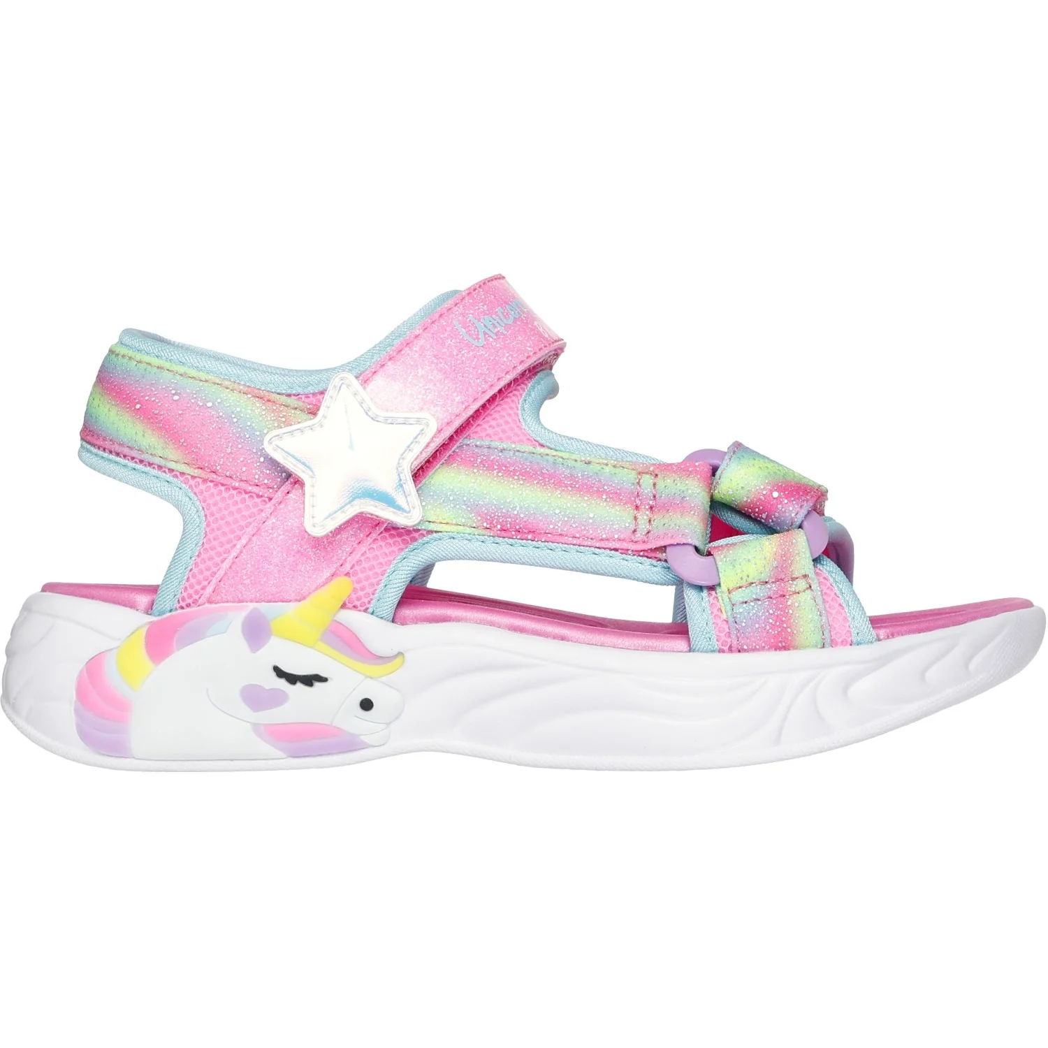 Skechers Pink Unicorn Dreams Sandal - Image 3