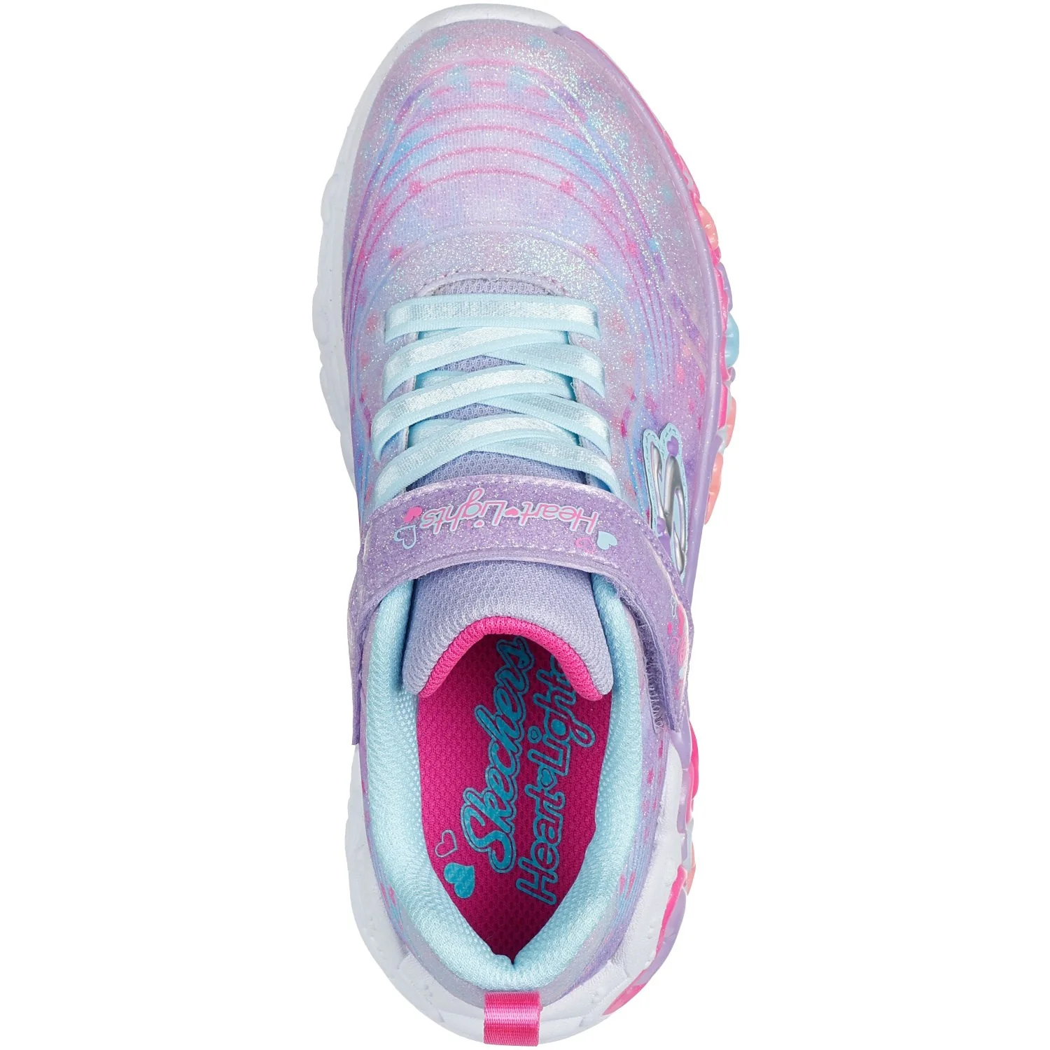 Skechers Purple Eternal Heart Lights - Image 5